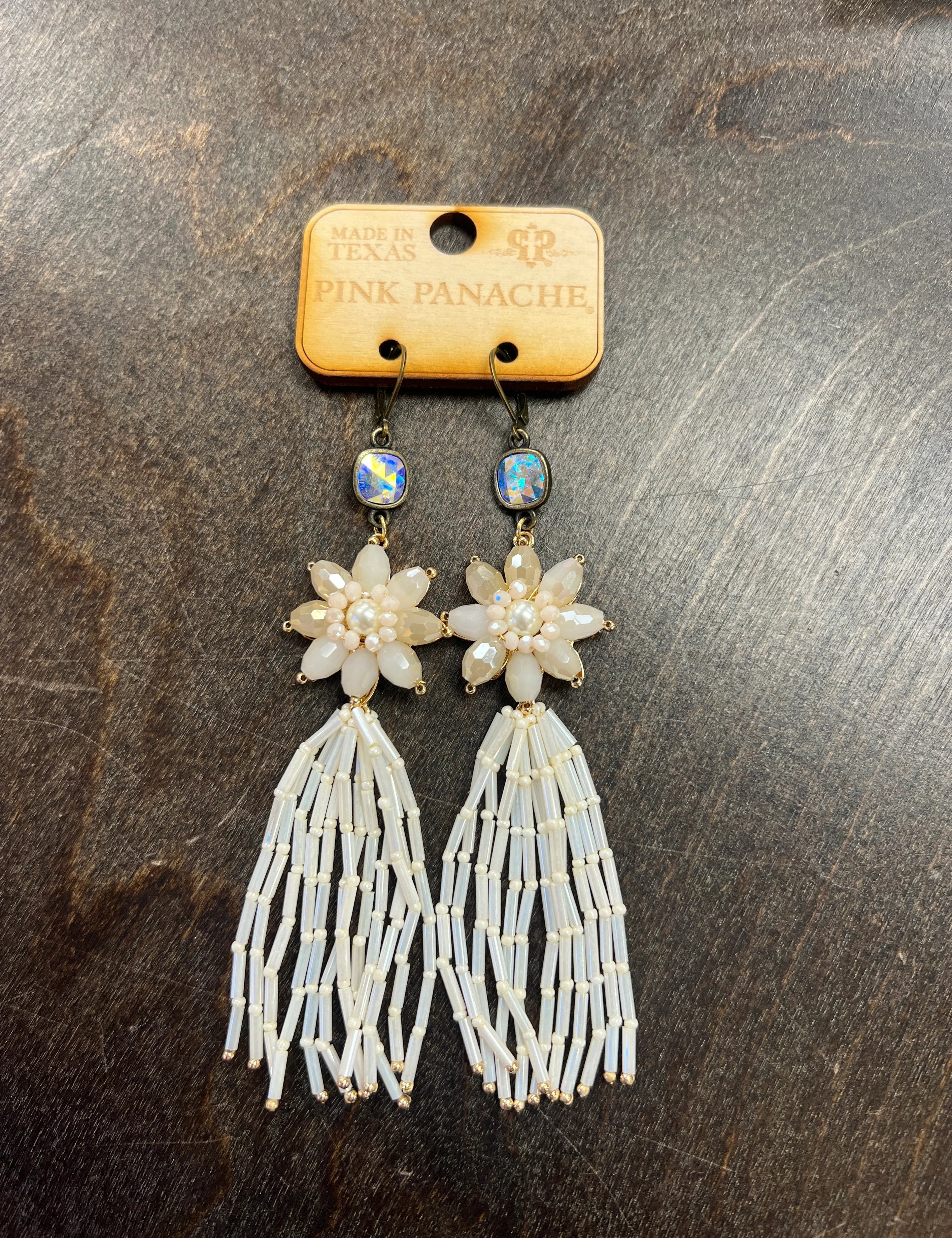 PINK PANACHE Flower Dangle Earrings on Simply Obsessed
