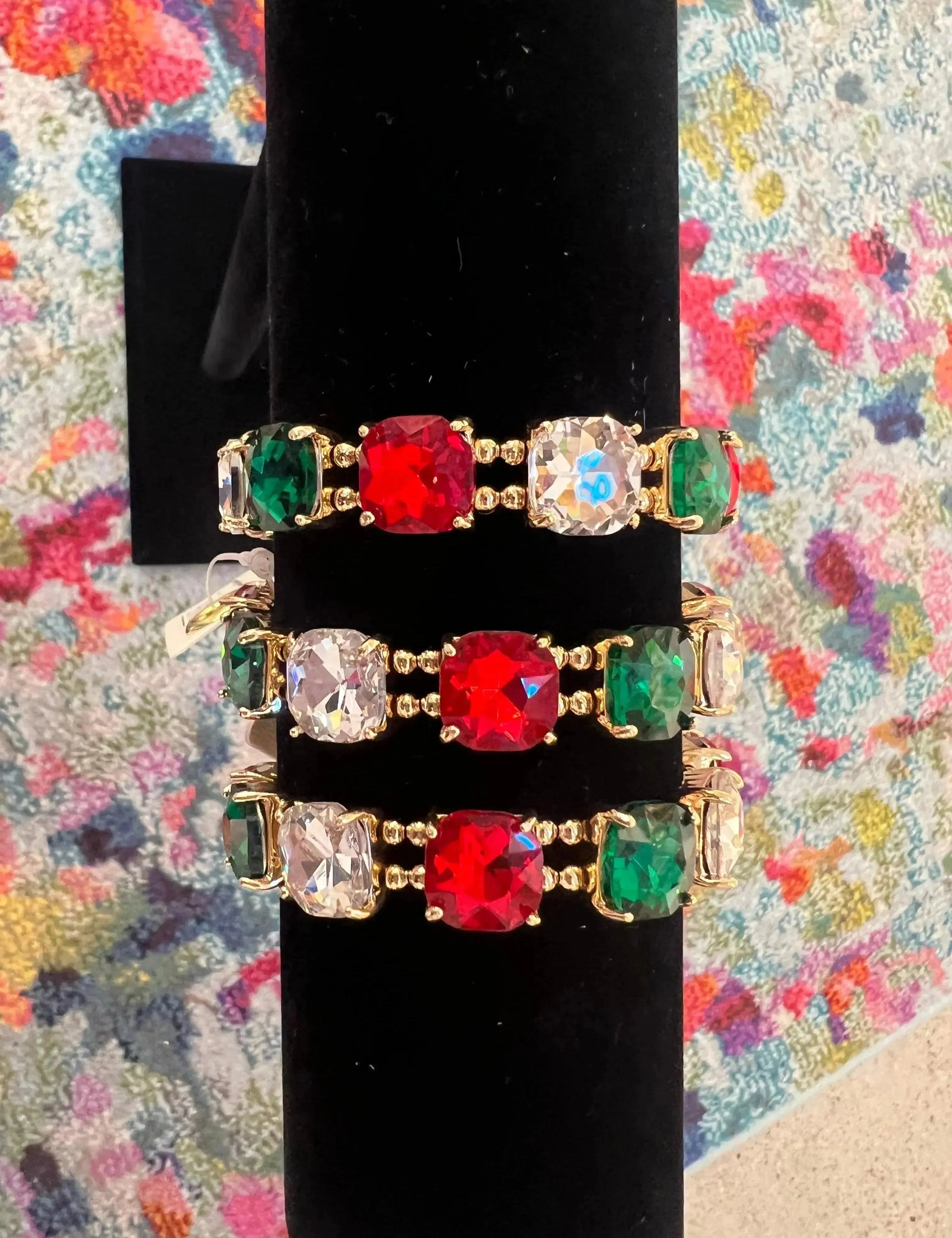 PINK PANACHE Gemstone Stretchy Bracelet on Simply Obsessed