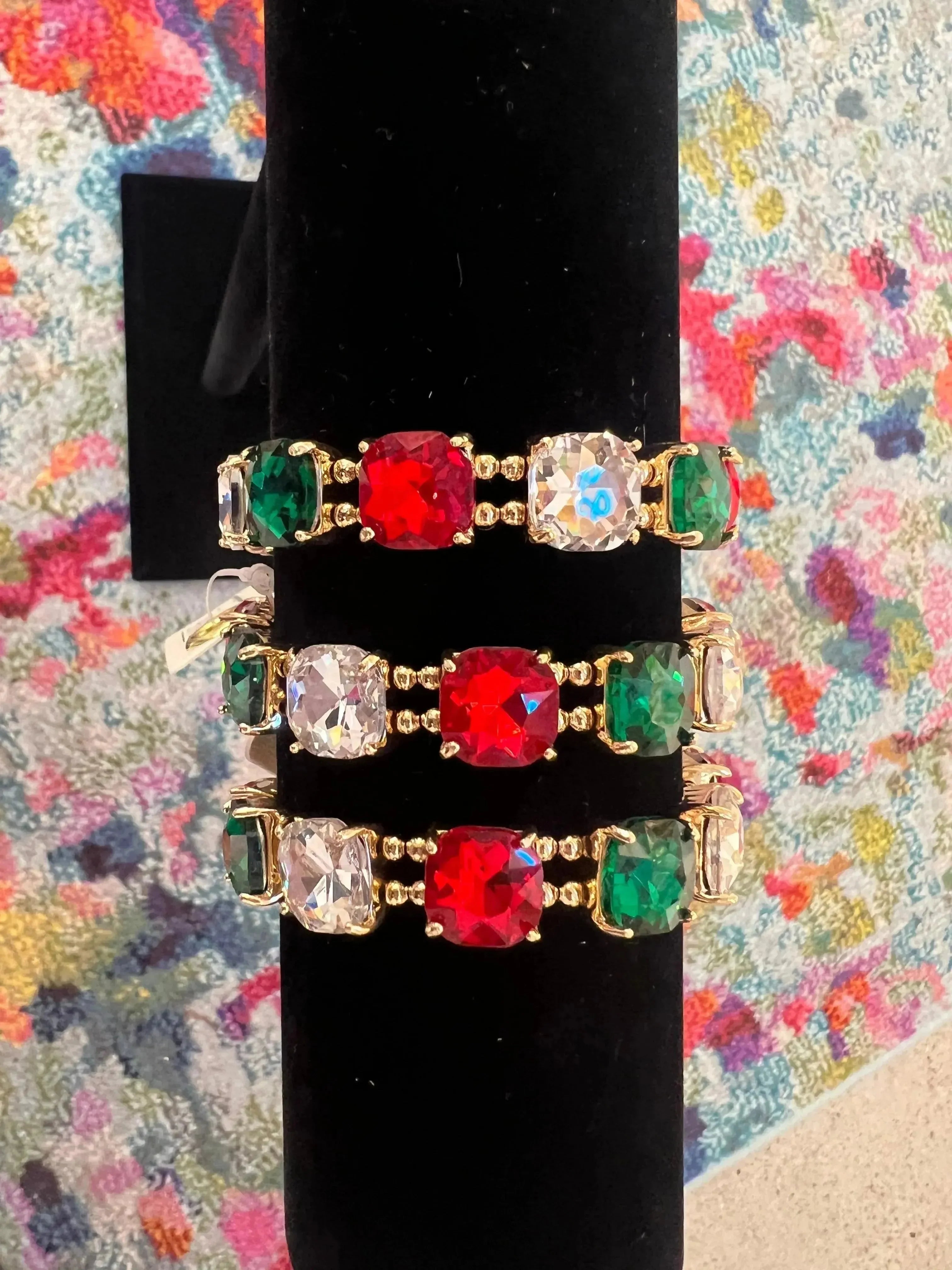 PINK PANACHE Gemstone Stretchy Bracelet on Simply Obsessed