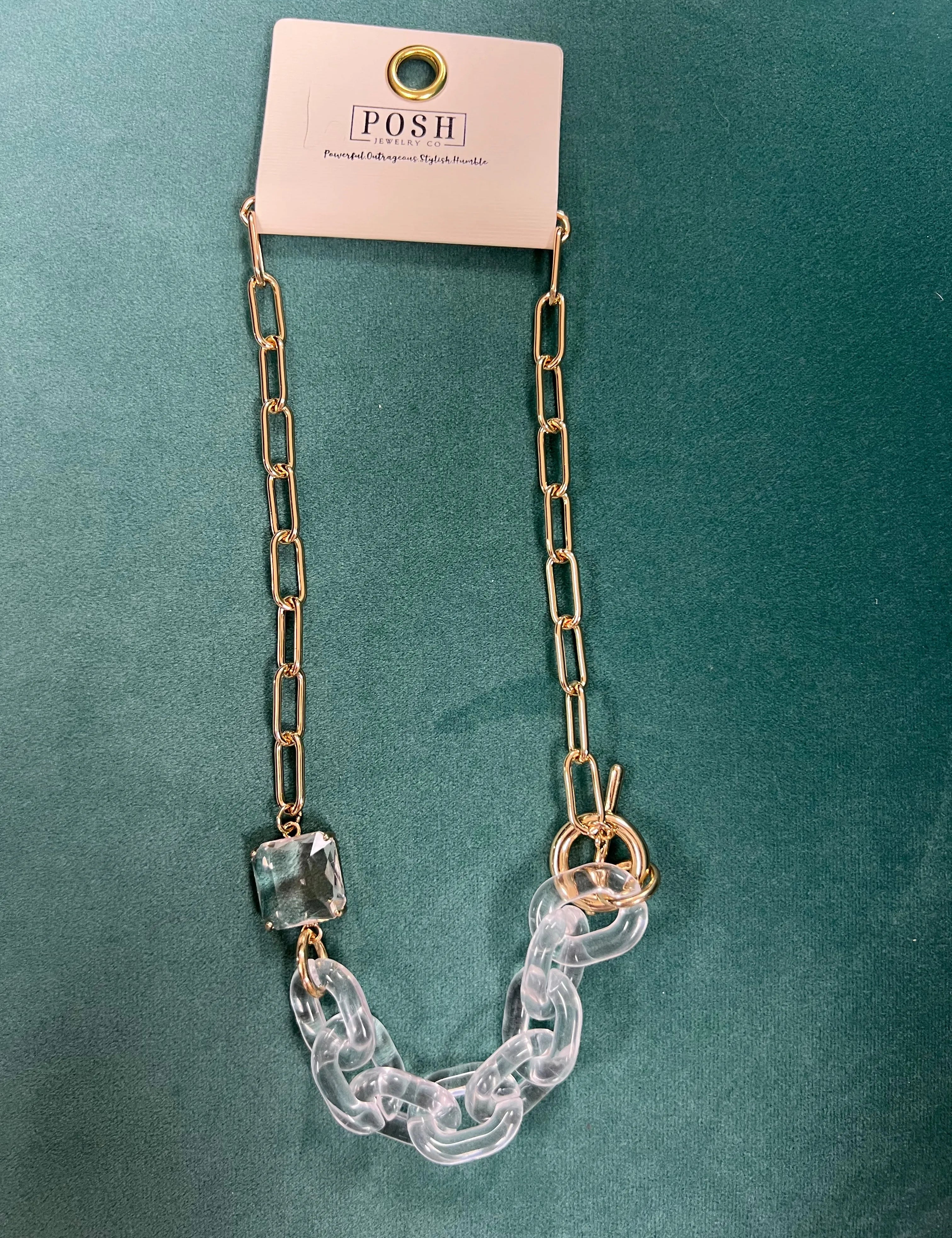 Clear Chain Necklace on Simply Obsessed
