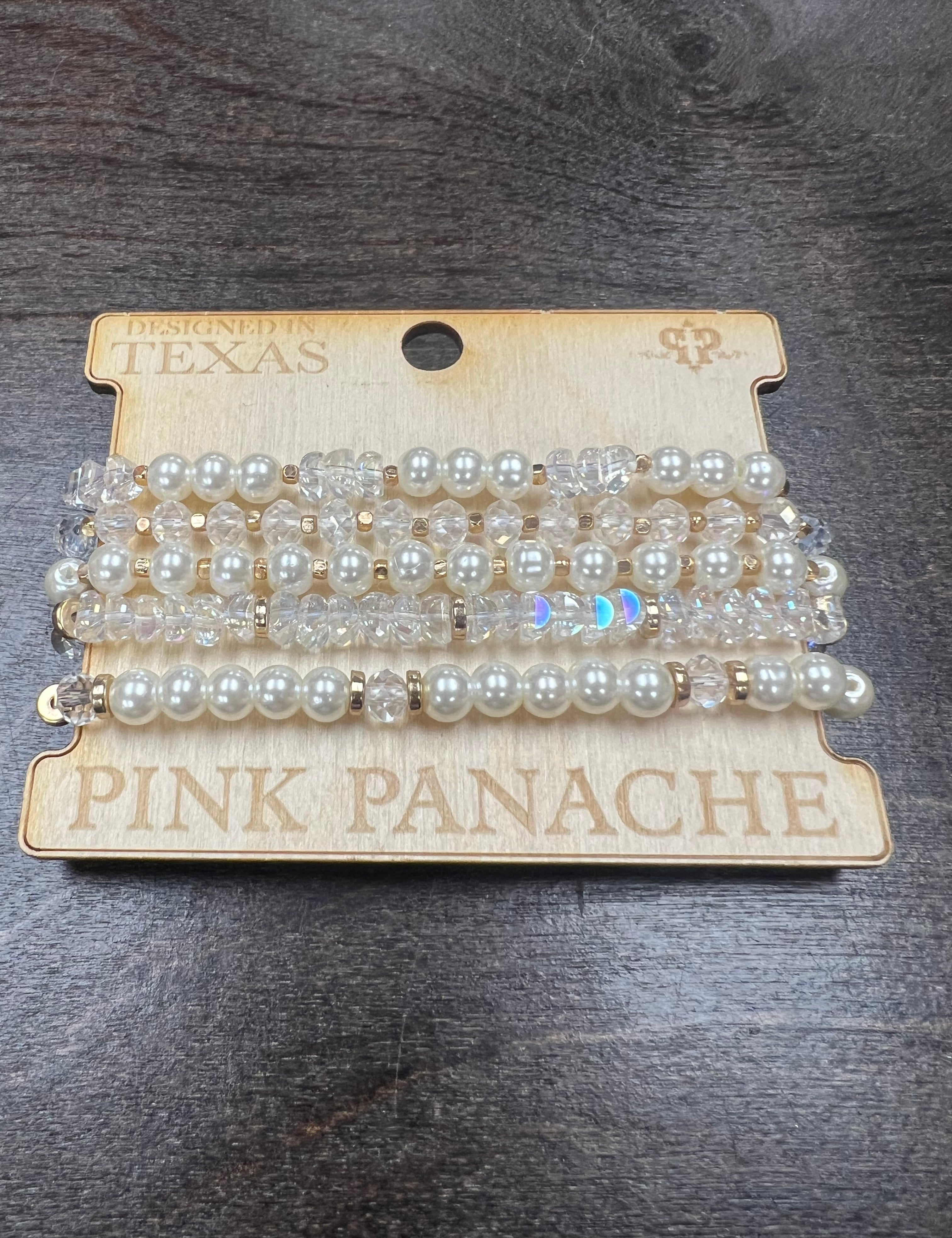 Pearl Bracelet Stack on Simply Obsessed