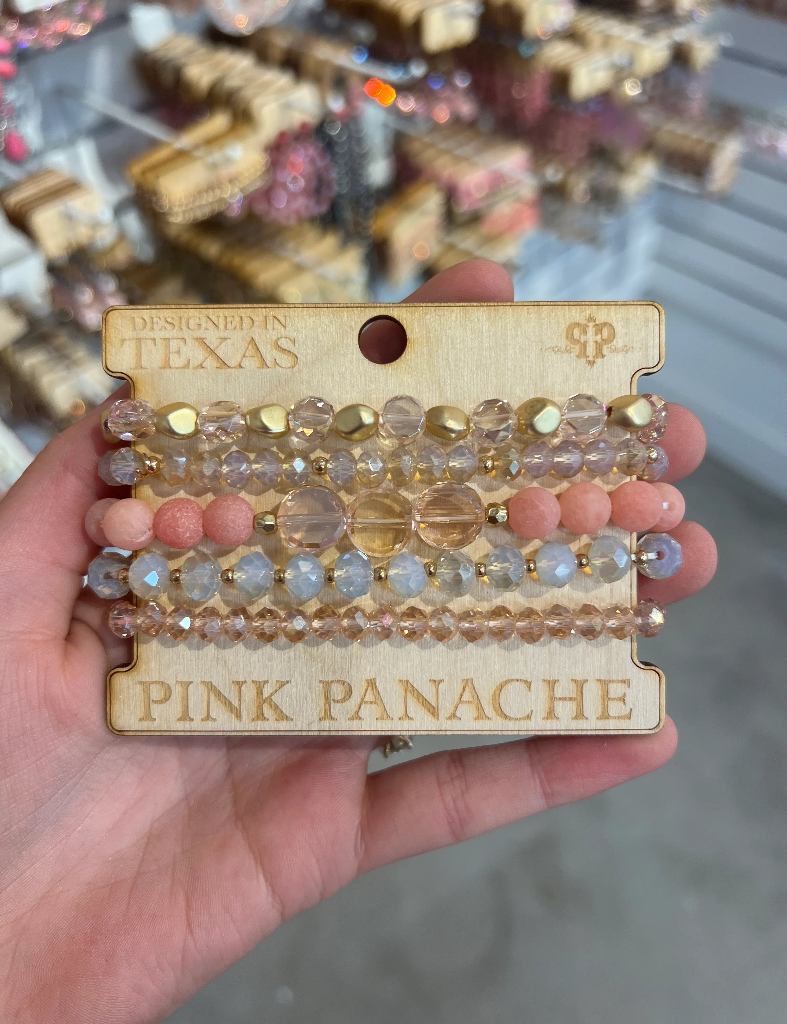 Pink Bracelet Stack on Simply Obsessed