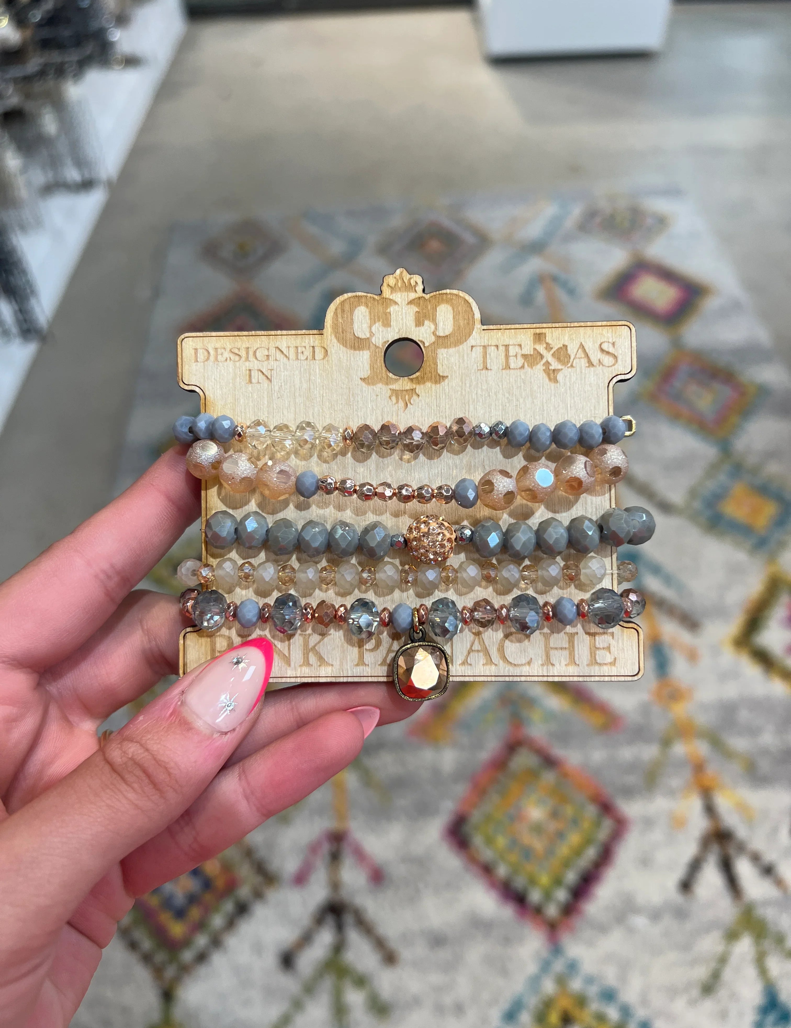 Gold Bracelet Stack on Simply Obsessed