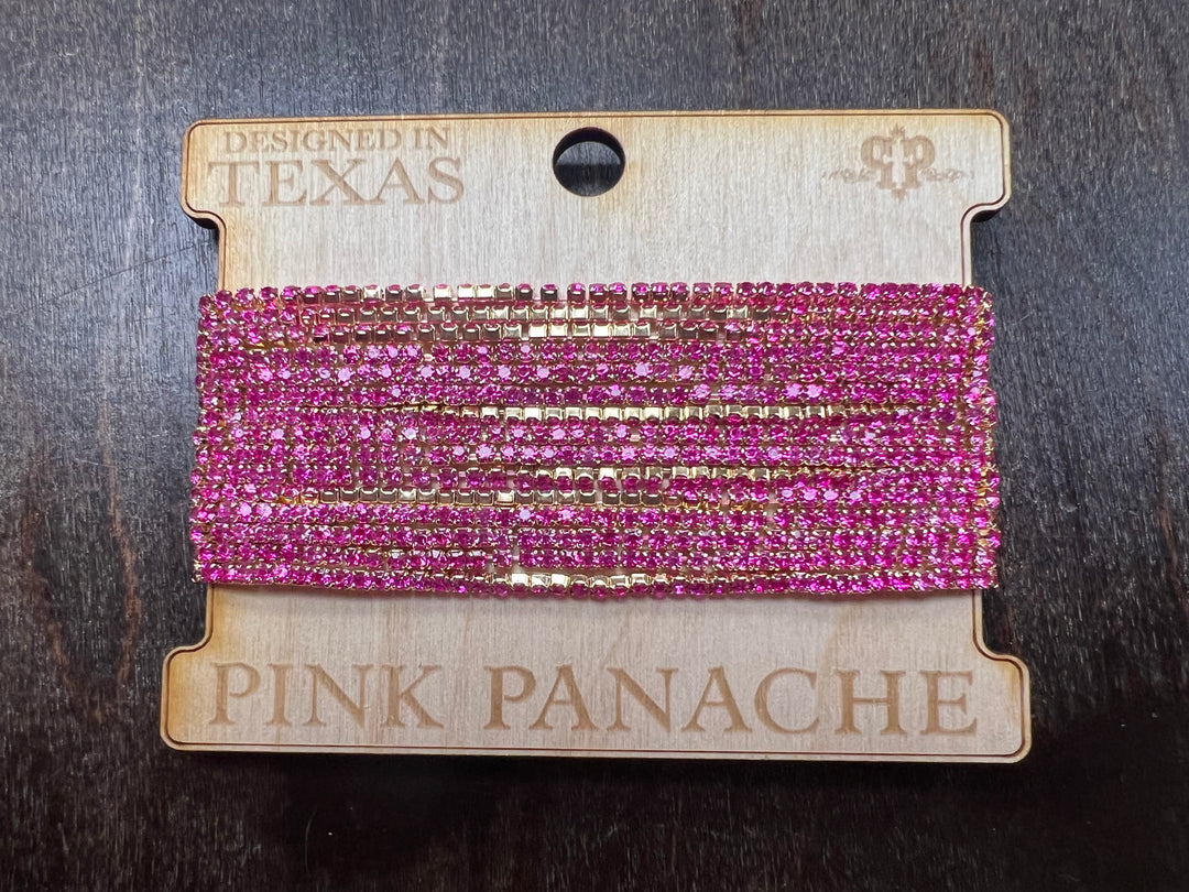 PINK PANACHE: Hot Pink Tennis Bracelet Stack on Simply Obsessed