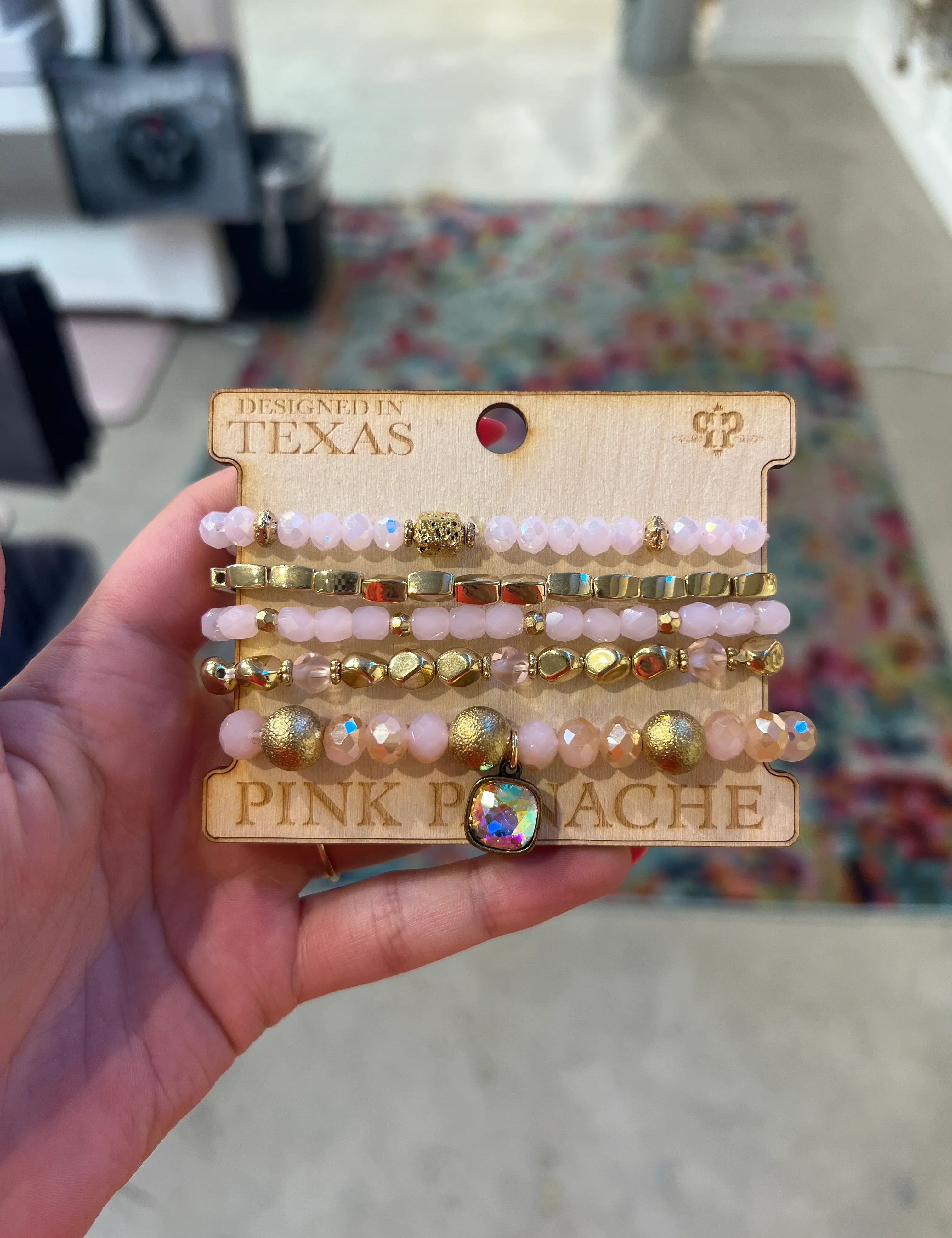 Gold Bracelet Stack on Simply Obsessed