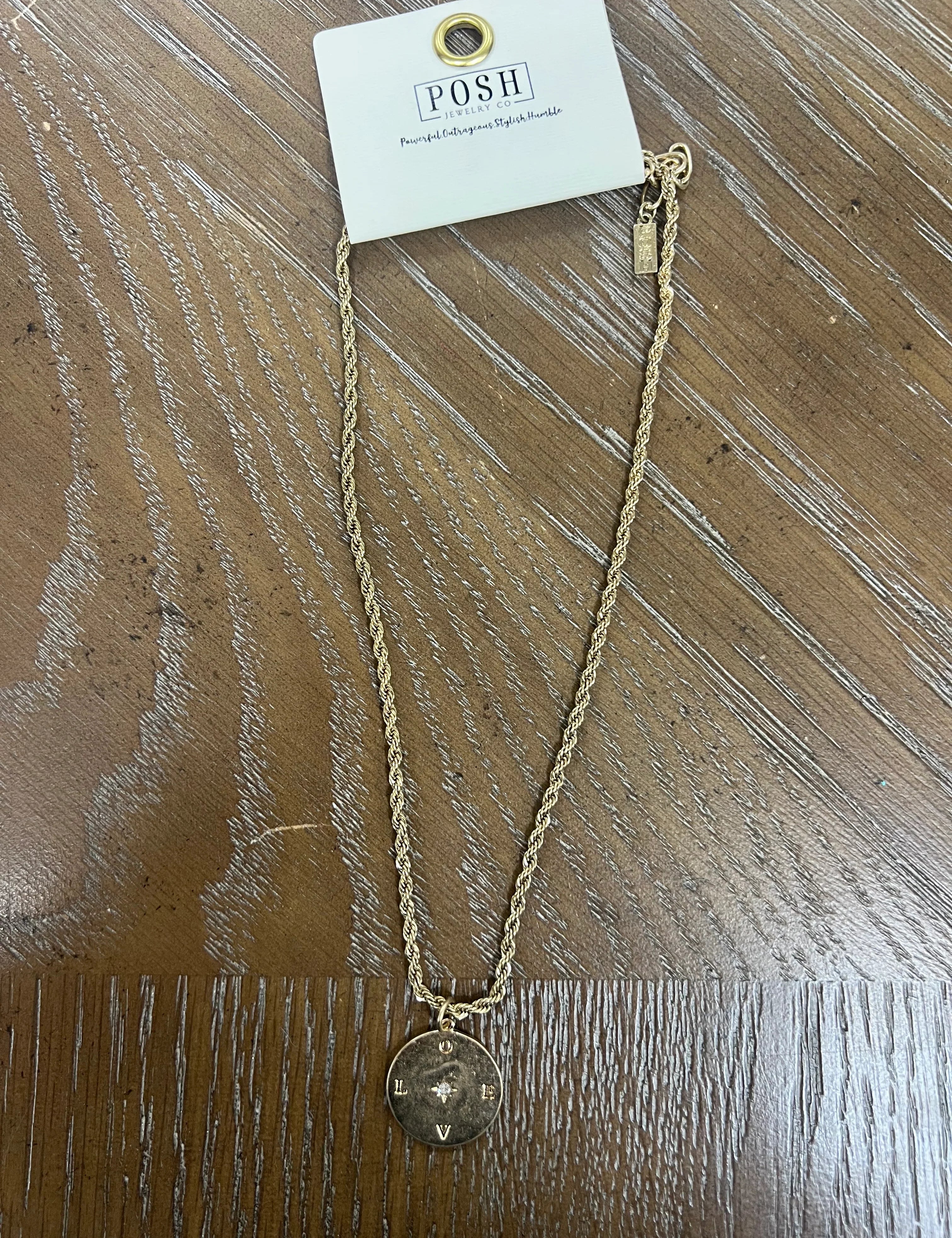 PINK PANACHE Love Compass Necklace on Simply Obsessed