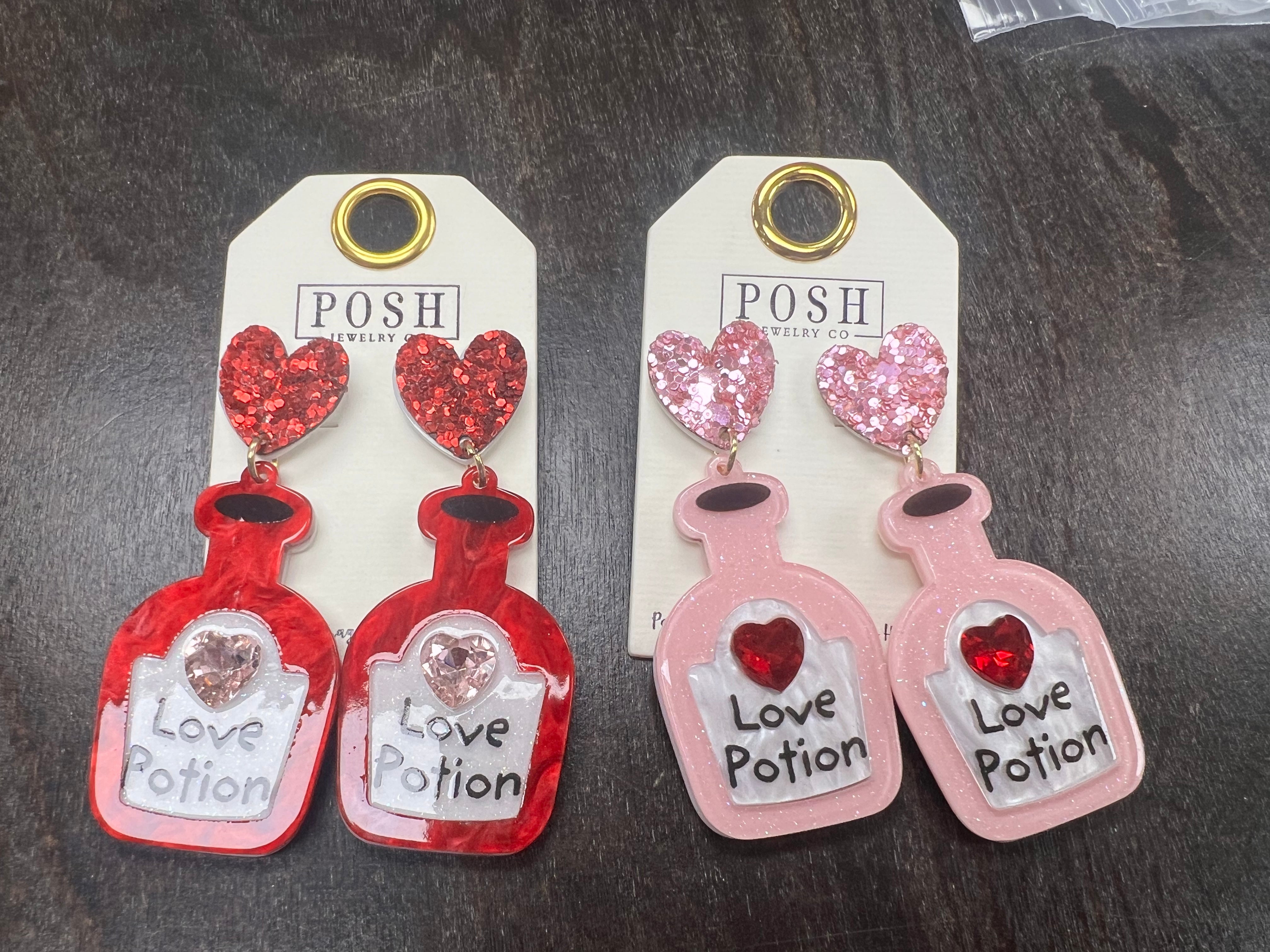 PINK PANACHE: Love Potion Earrings on Simply Obsessed