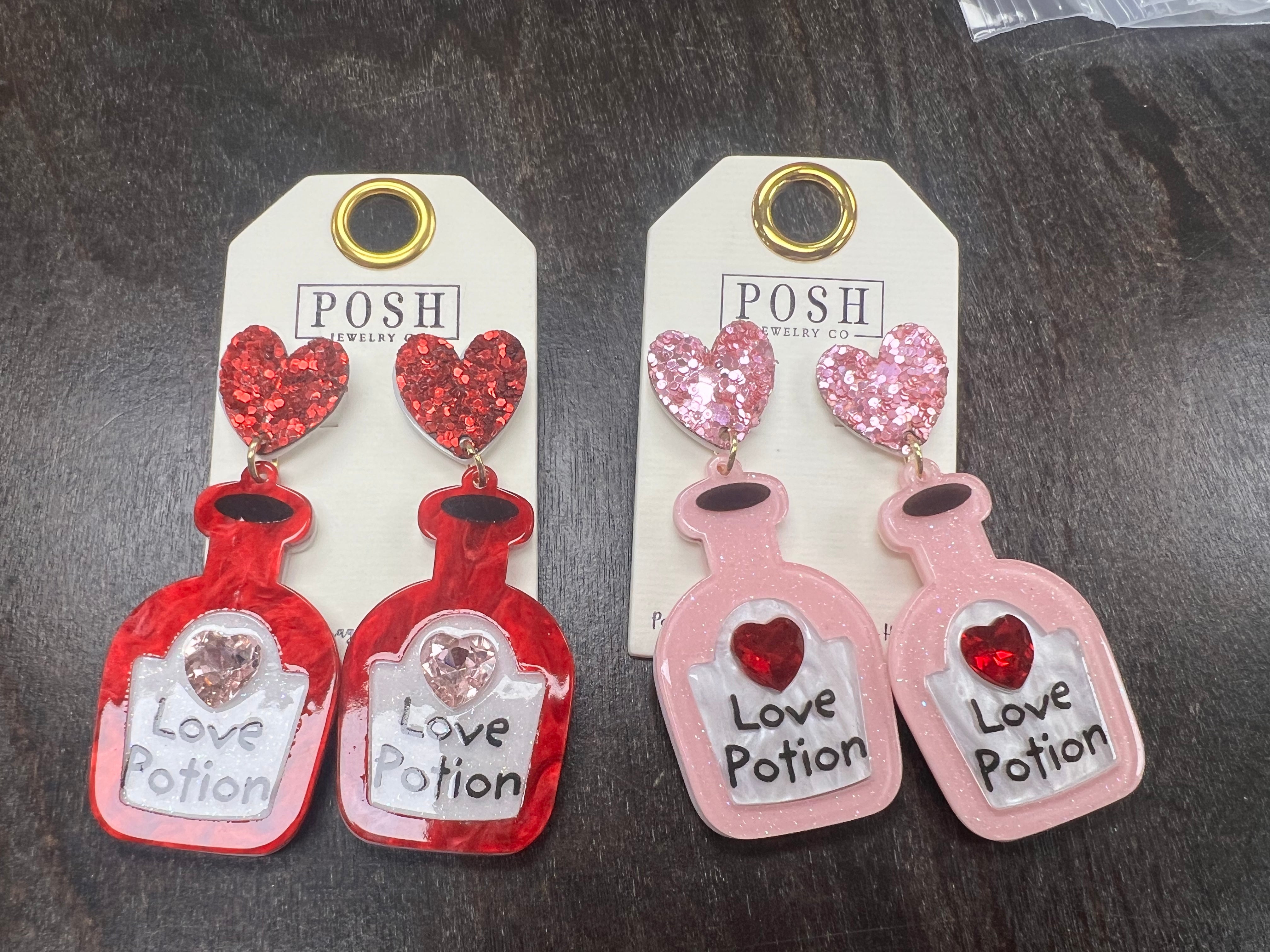 PINK PANACHE: Love Potion Earrings on Simply Obsessed