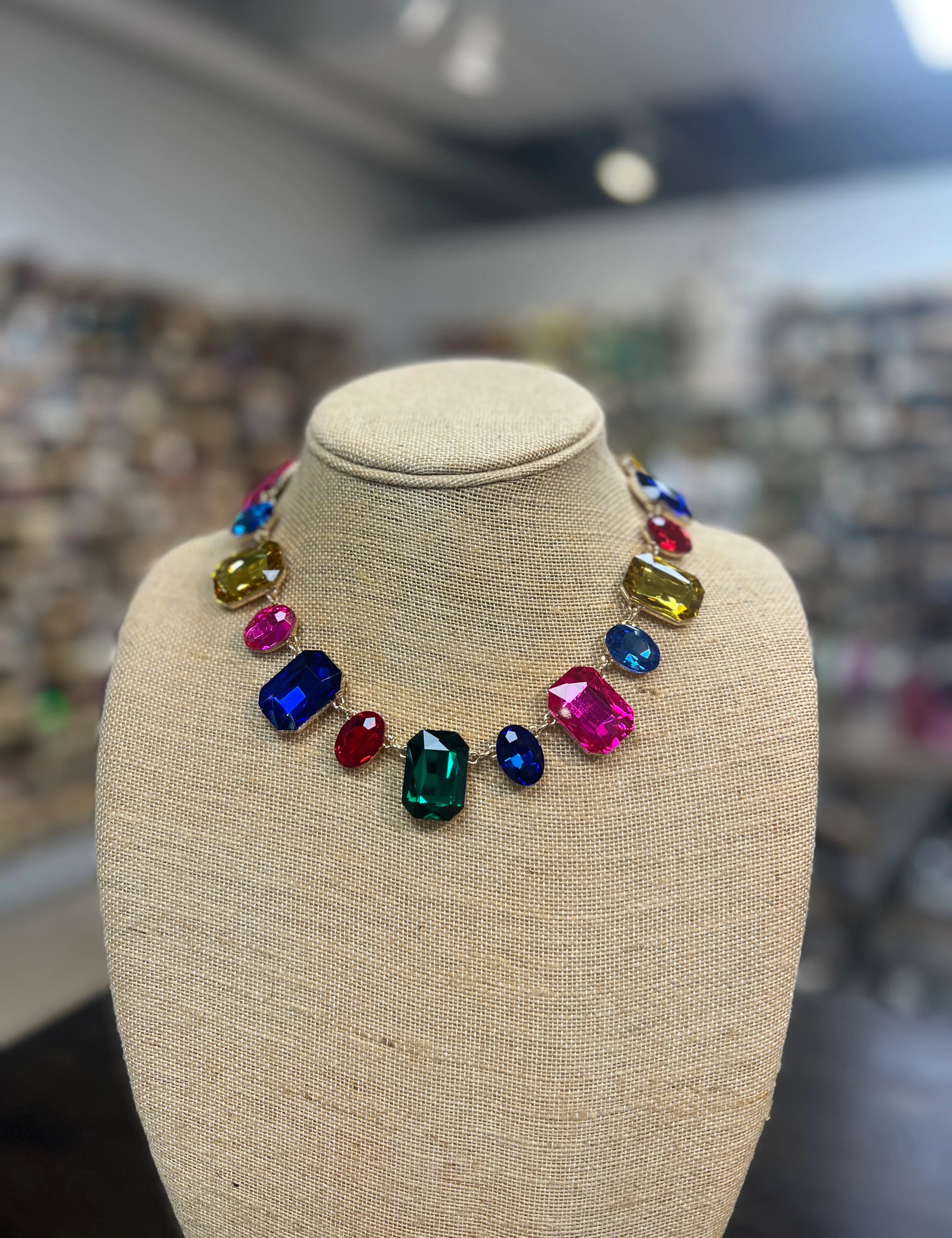 PINK PANACHE Multi Gemstone Necklace on Simply Obsessed