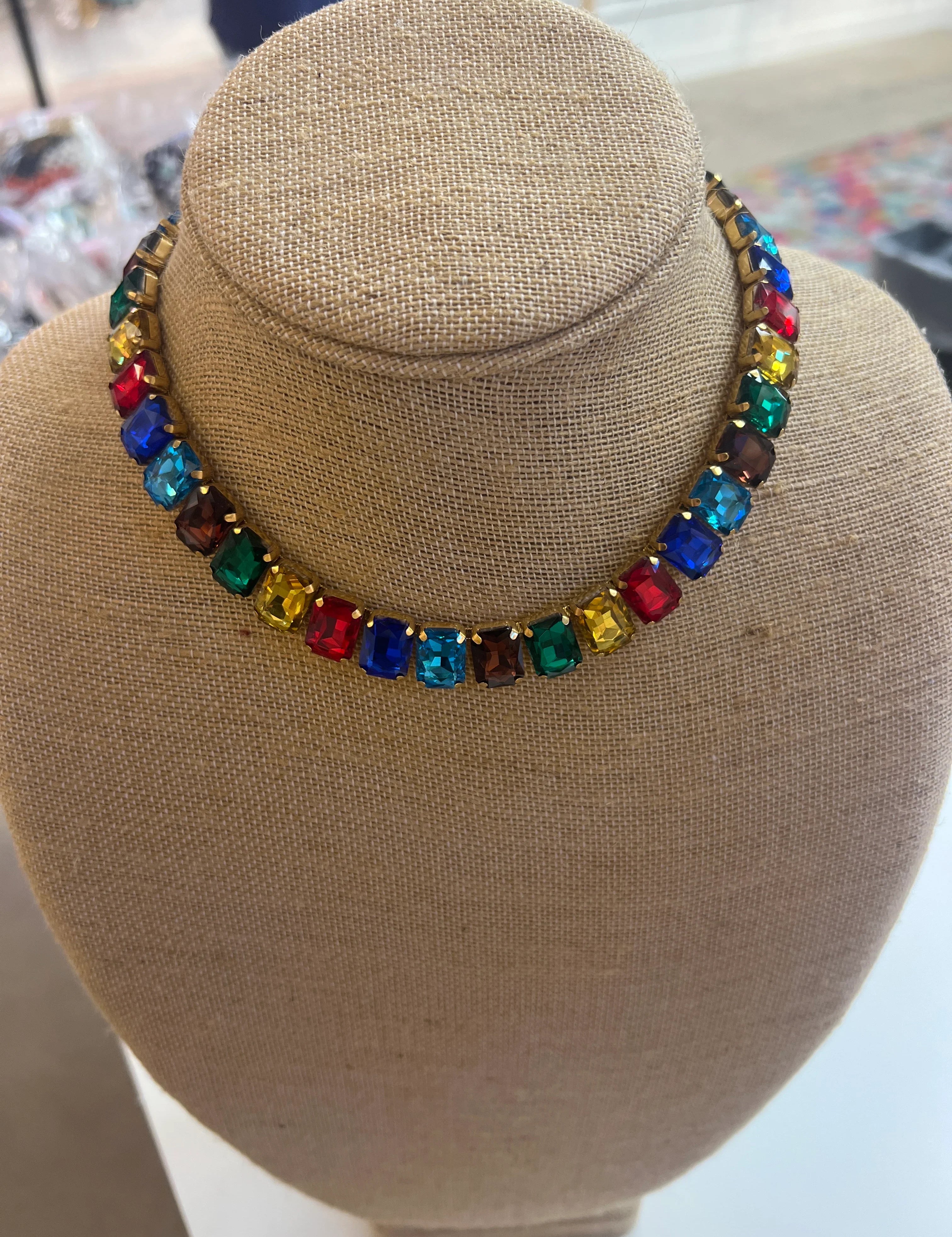 PINK PANACHE Multi Gemstone Necklace on Simply Obsessed