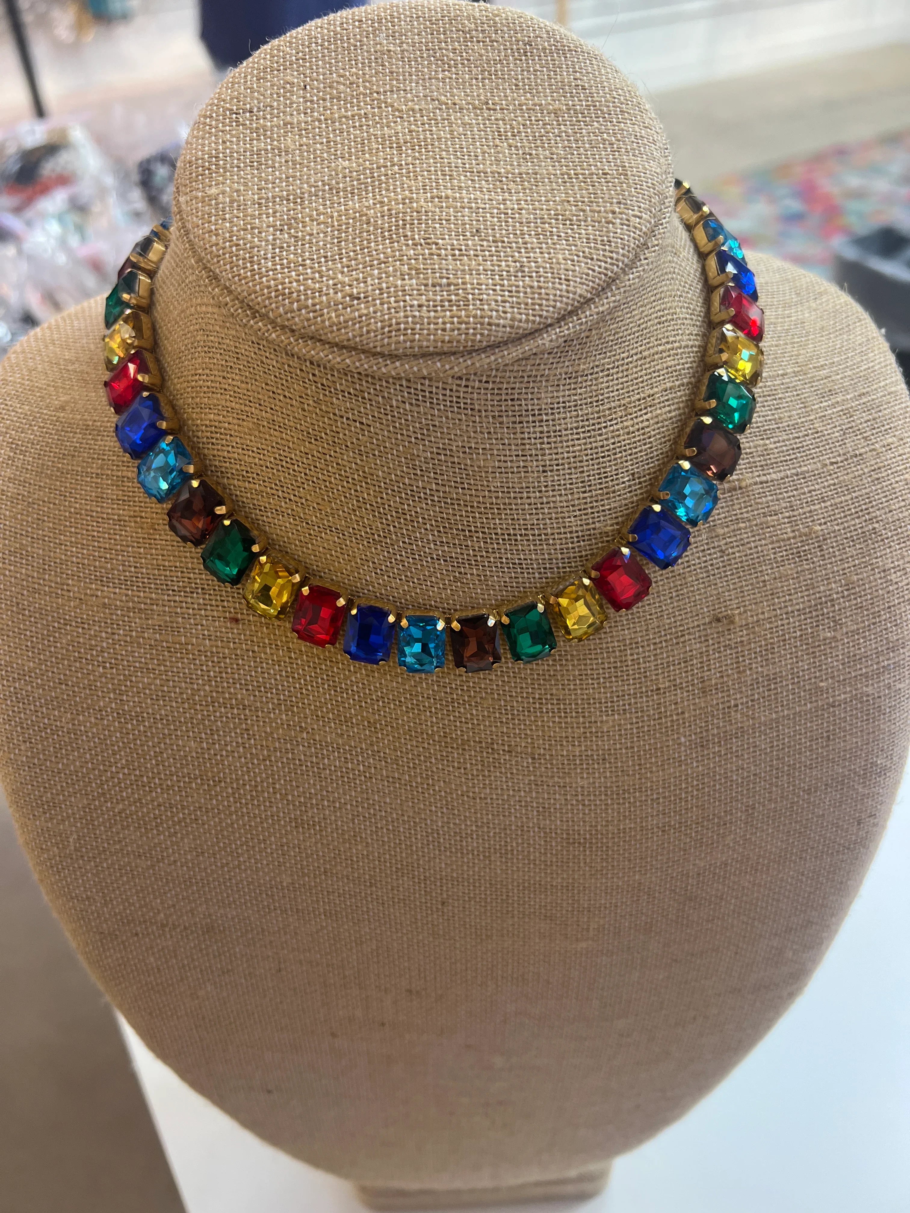 PINK PANACHE Multi Gemstone Necklace on Simply Obsessed