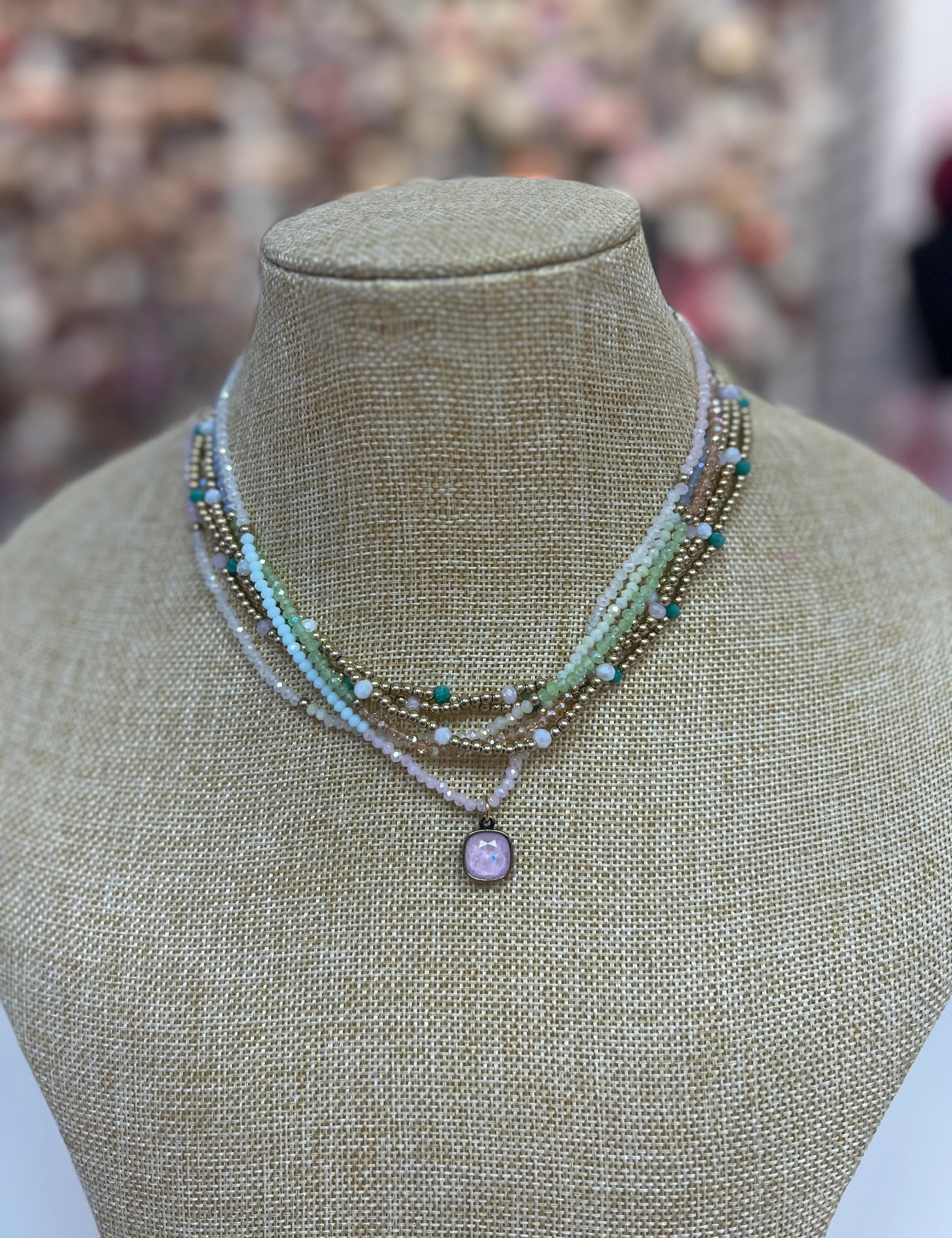 PINK PANACHE Multi Spring Layered Necklace on Simply Obsessed
