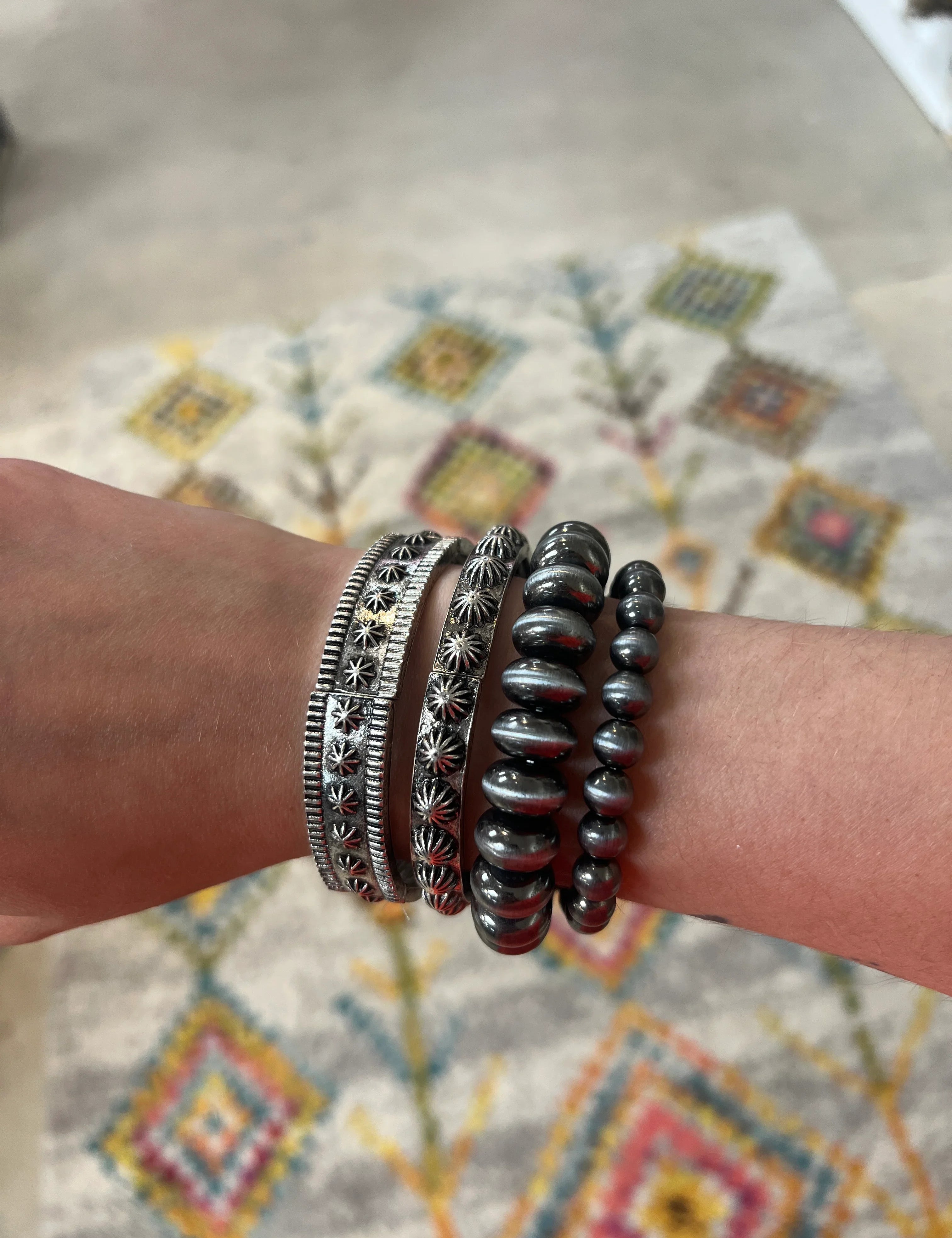 PINK PANACHE Navajo Pearl 4-Layer Stack on Simply Obsessed