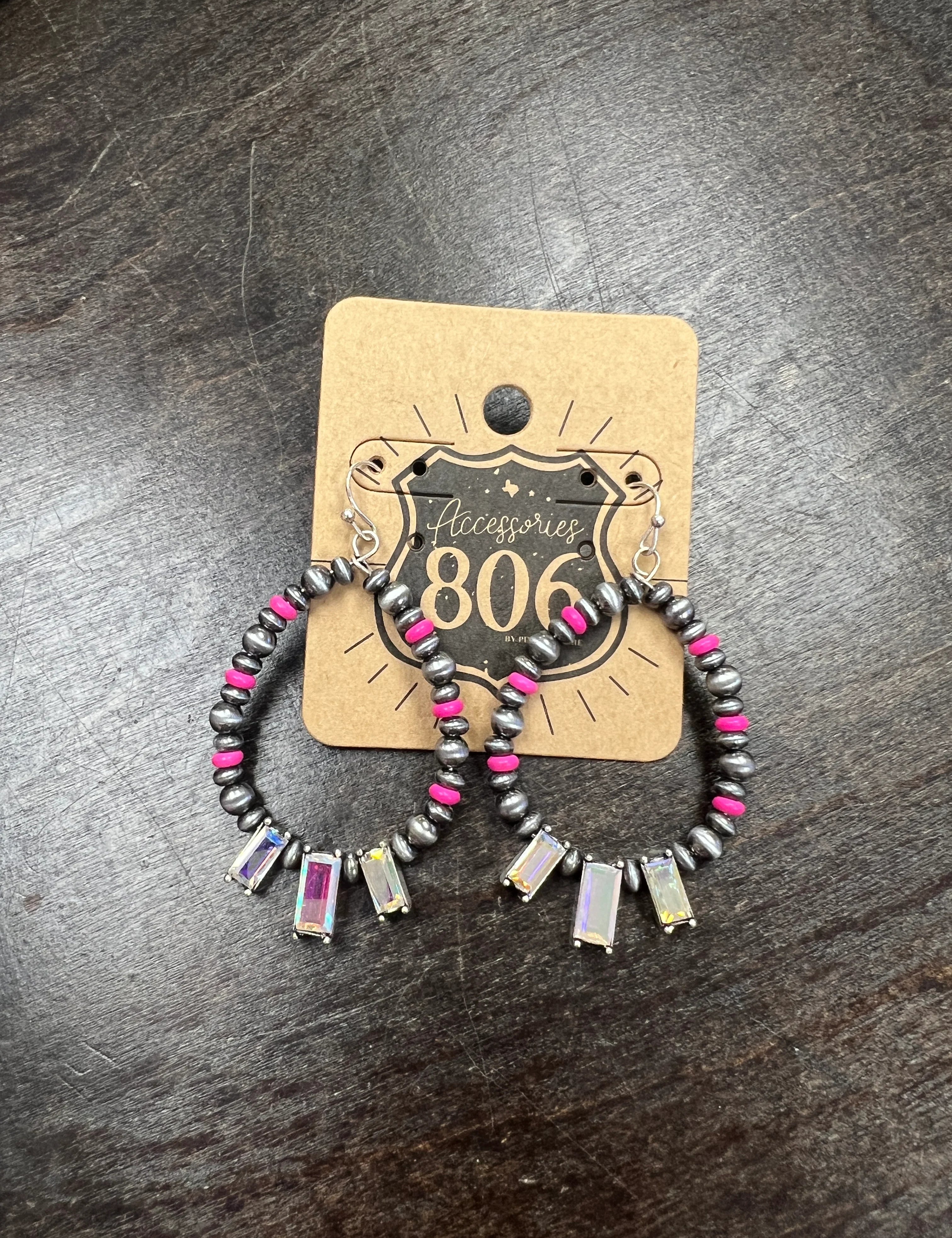 Pink Bling Earrings on Simply Obsessed
