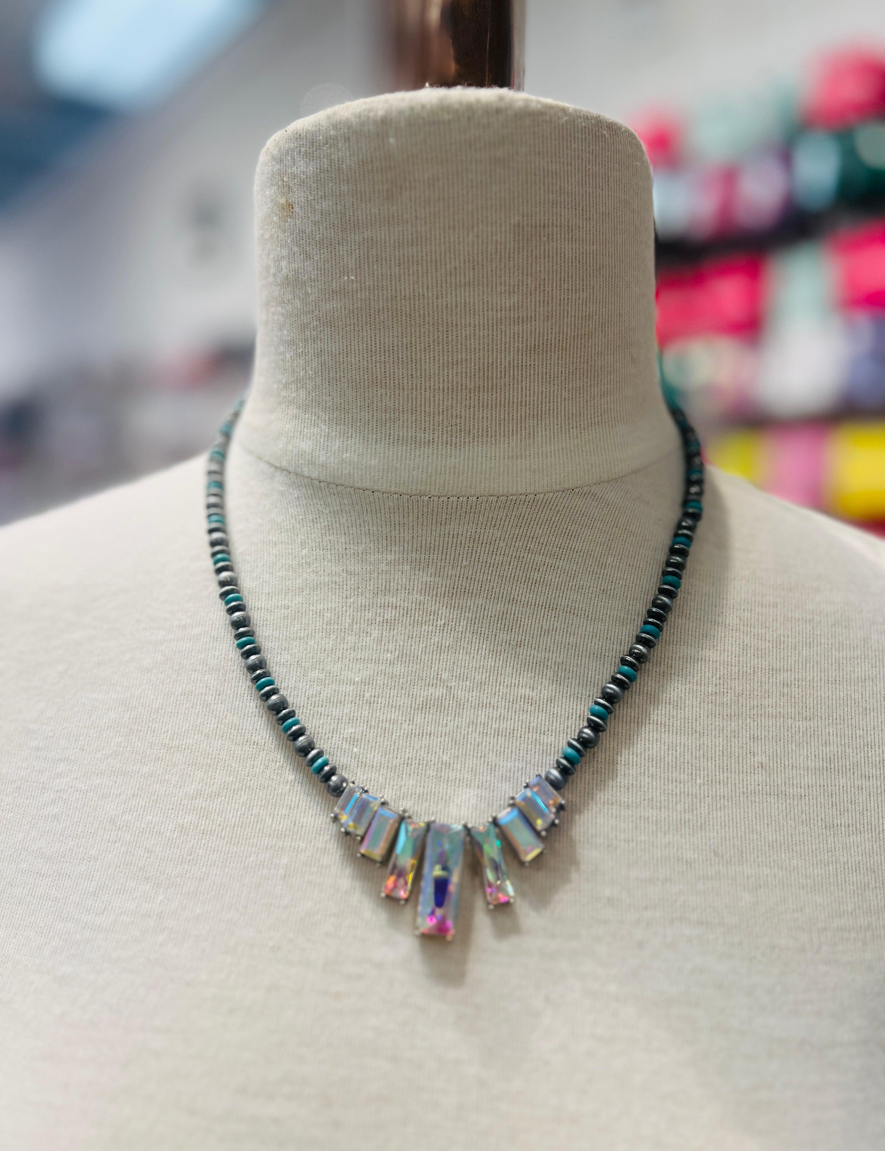 Turquoise Bling Necklace on Simply Obsessed