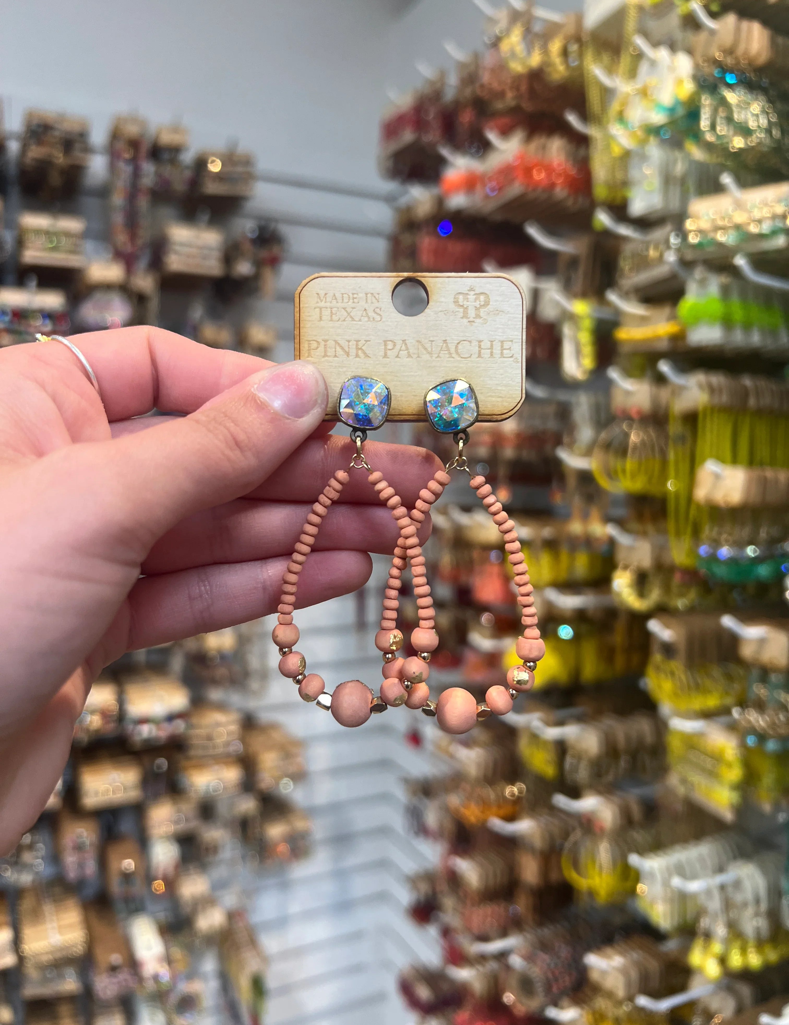PINK PANACHE Orange Teardrop Earrings on Simply Obsessed