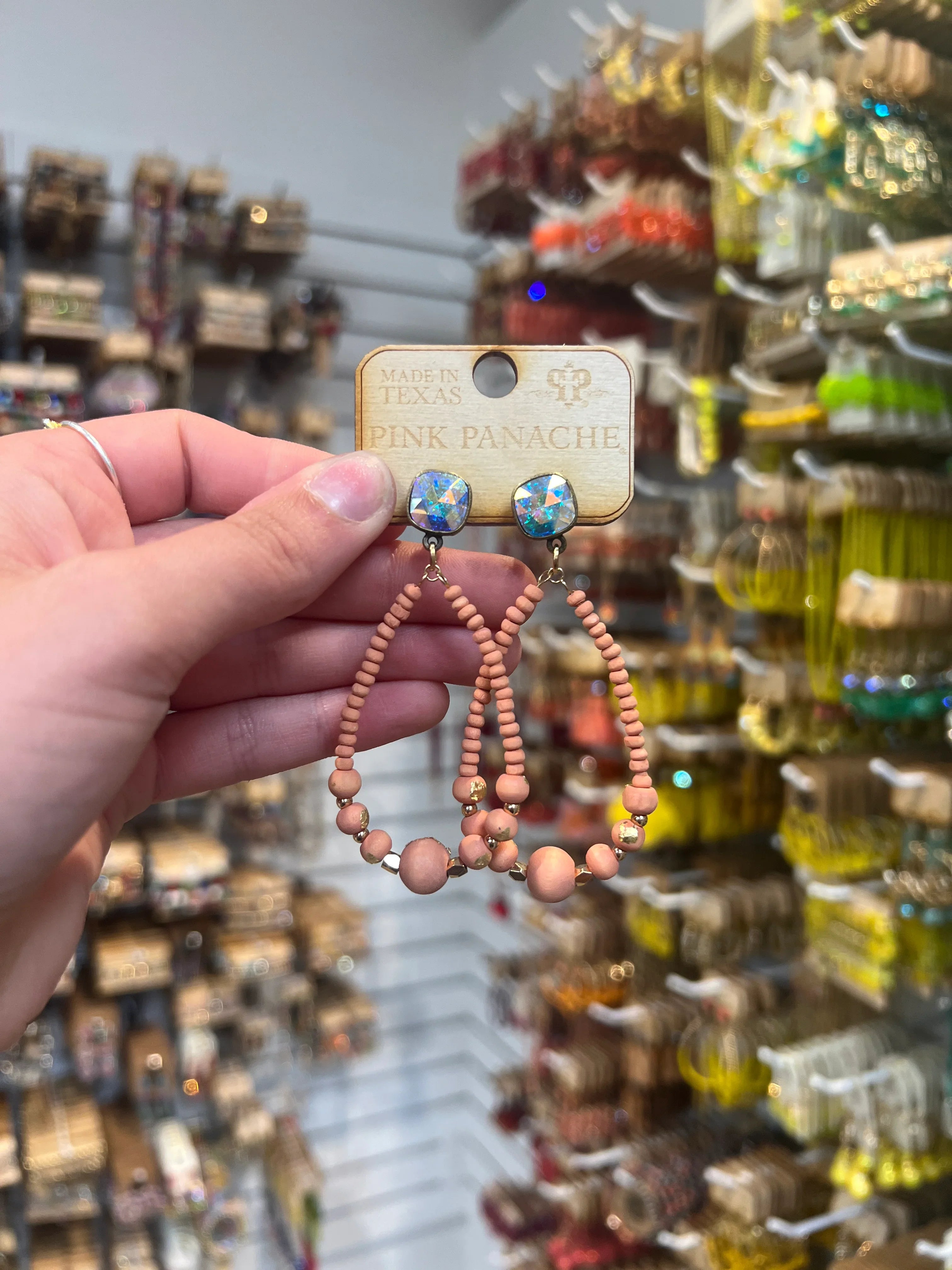 PINK PANACHE Orange Teardrop Earrings on Simply Obsessed