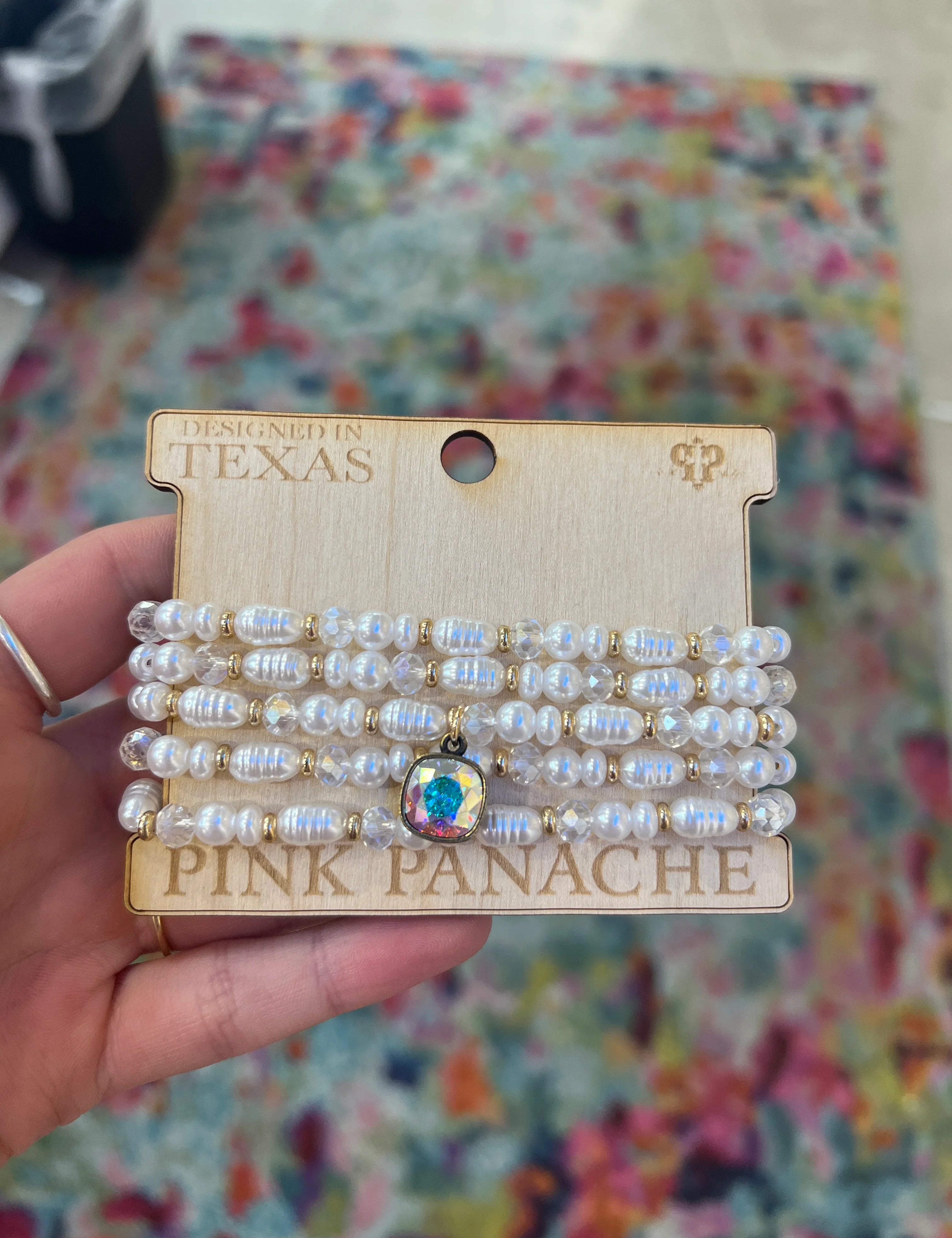 PINK PANACHE Pearl & Gold Bracelet Stack on Simply Obsessed