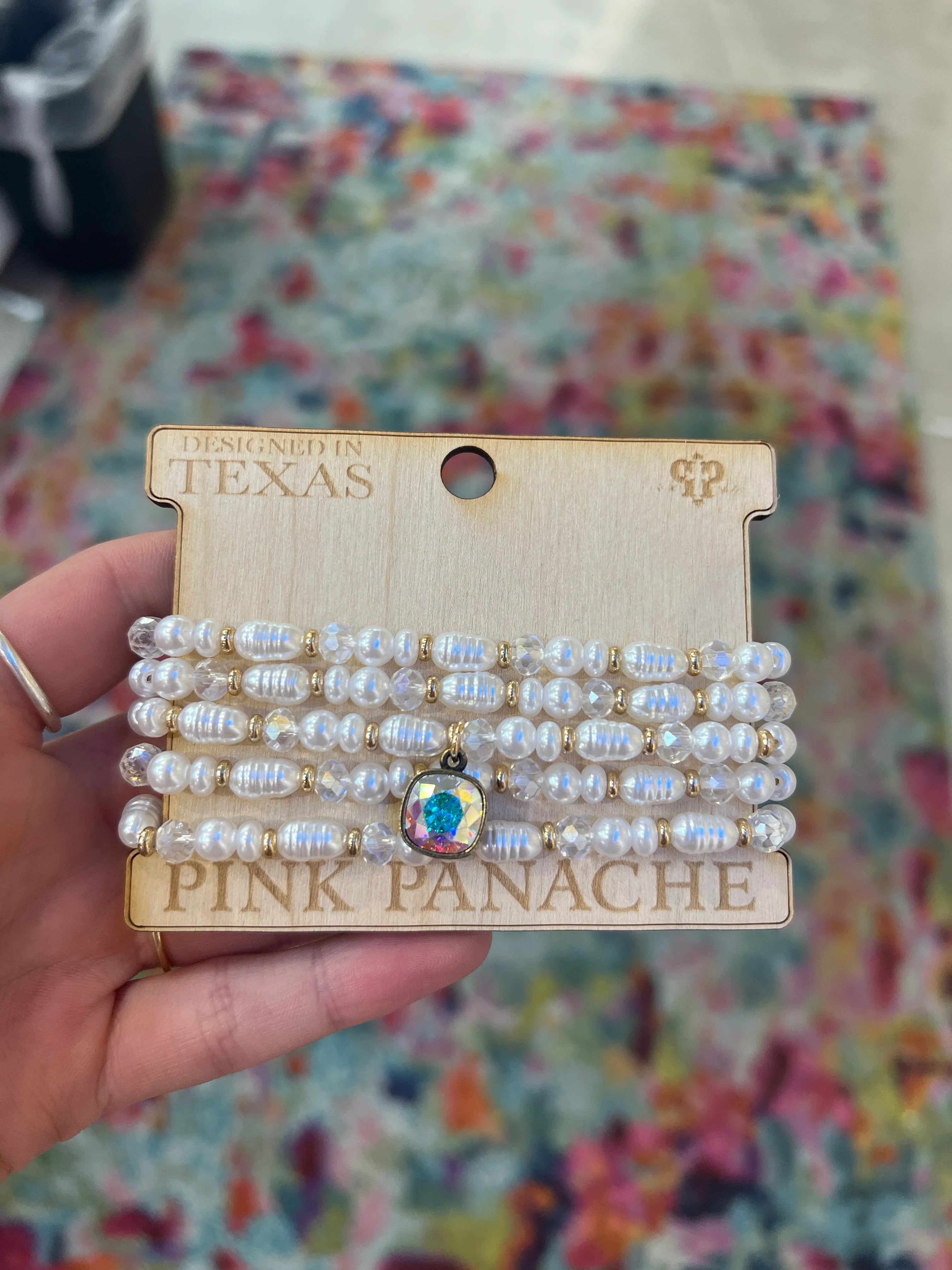 PINK PANACHE Pearl & Gold Bracelet Stack on Simply Obsessed