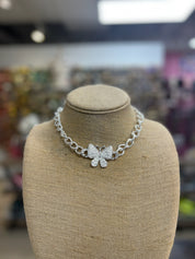 PINK PANACHE Pearl Butterfly Necklace on Simply Obsessed