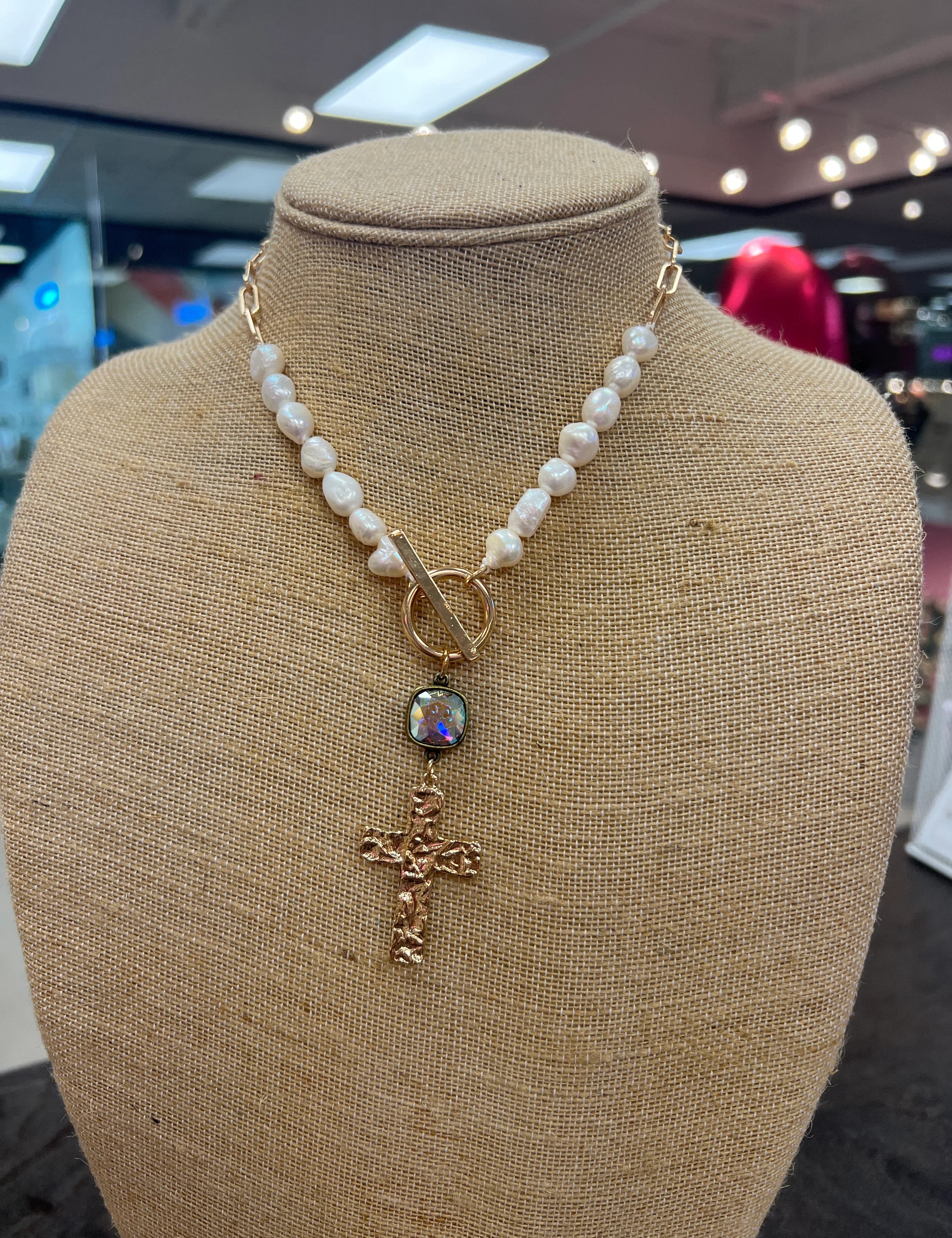 Chain Cross Necklace on Simply Obsessed