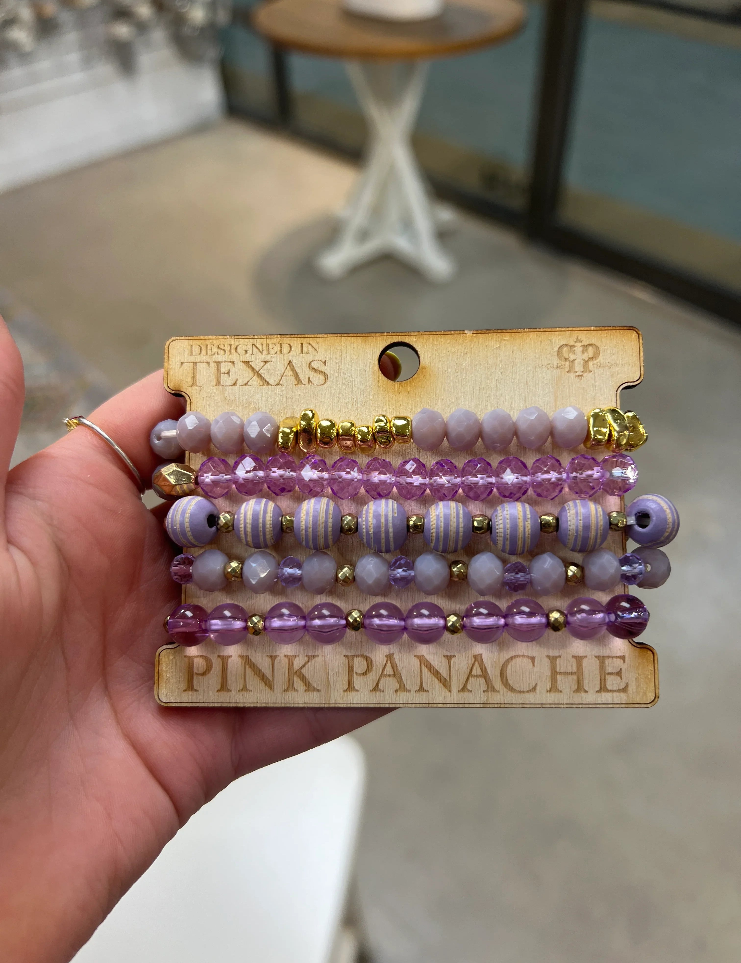 PINK PANACHE Purple & Gold Stack on Simply Obsessed