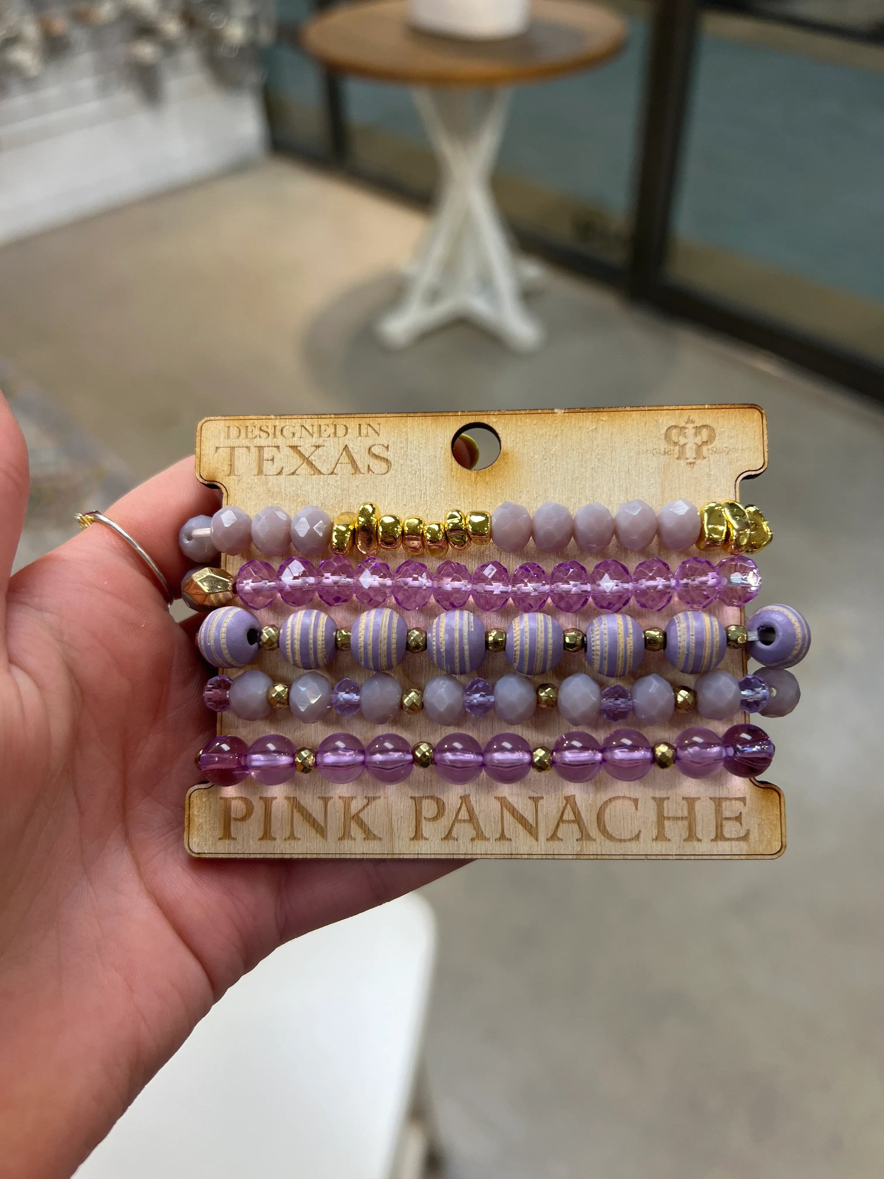 PINK PANACHE Purple & Gold Stack on Simply Obsessed