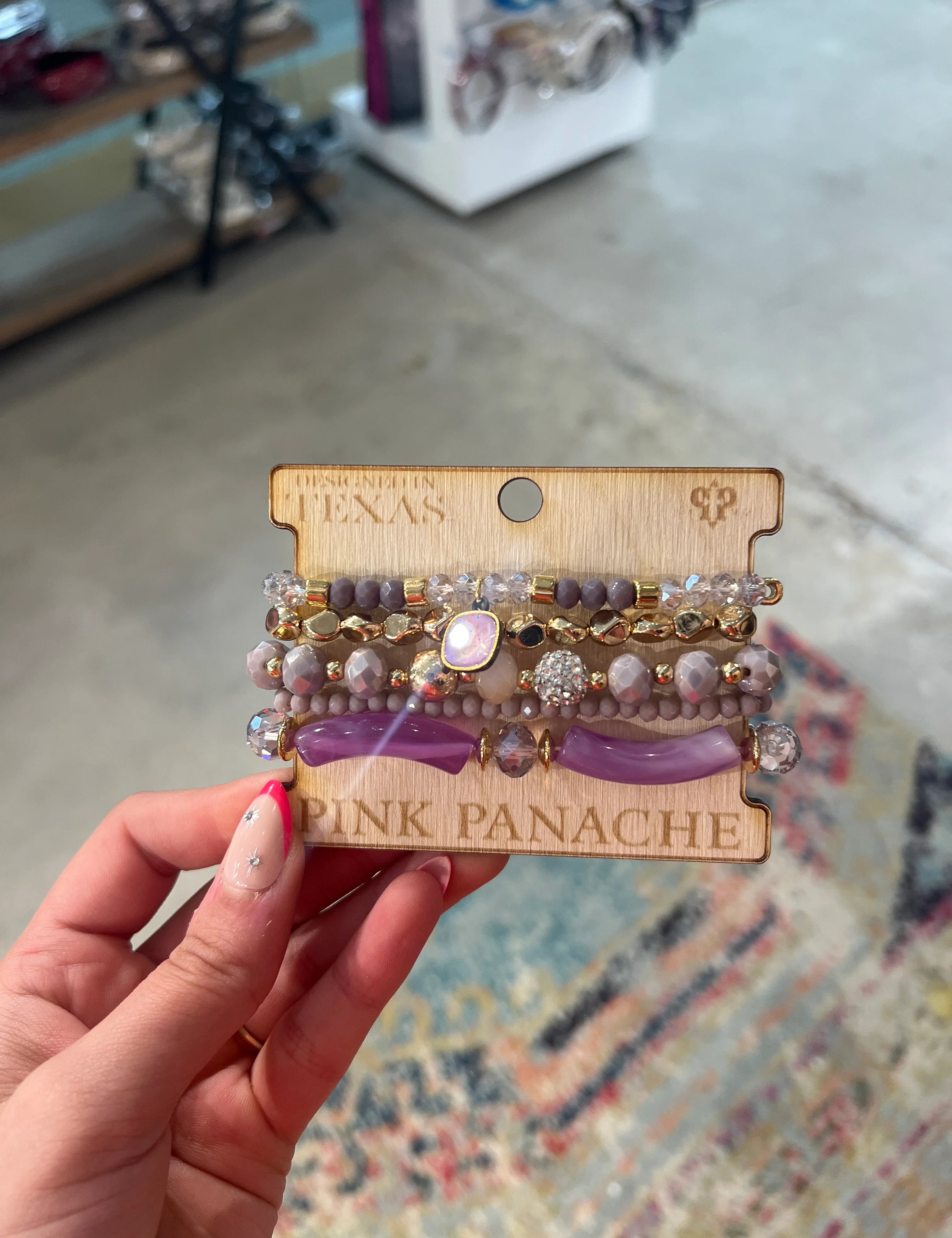 Gold Bracelet Stack on Simply Obsessed