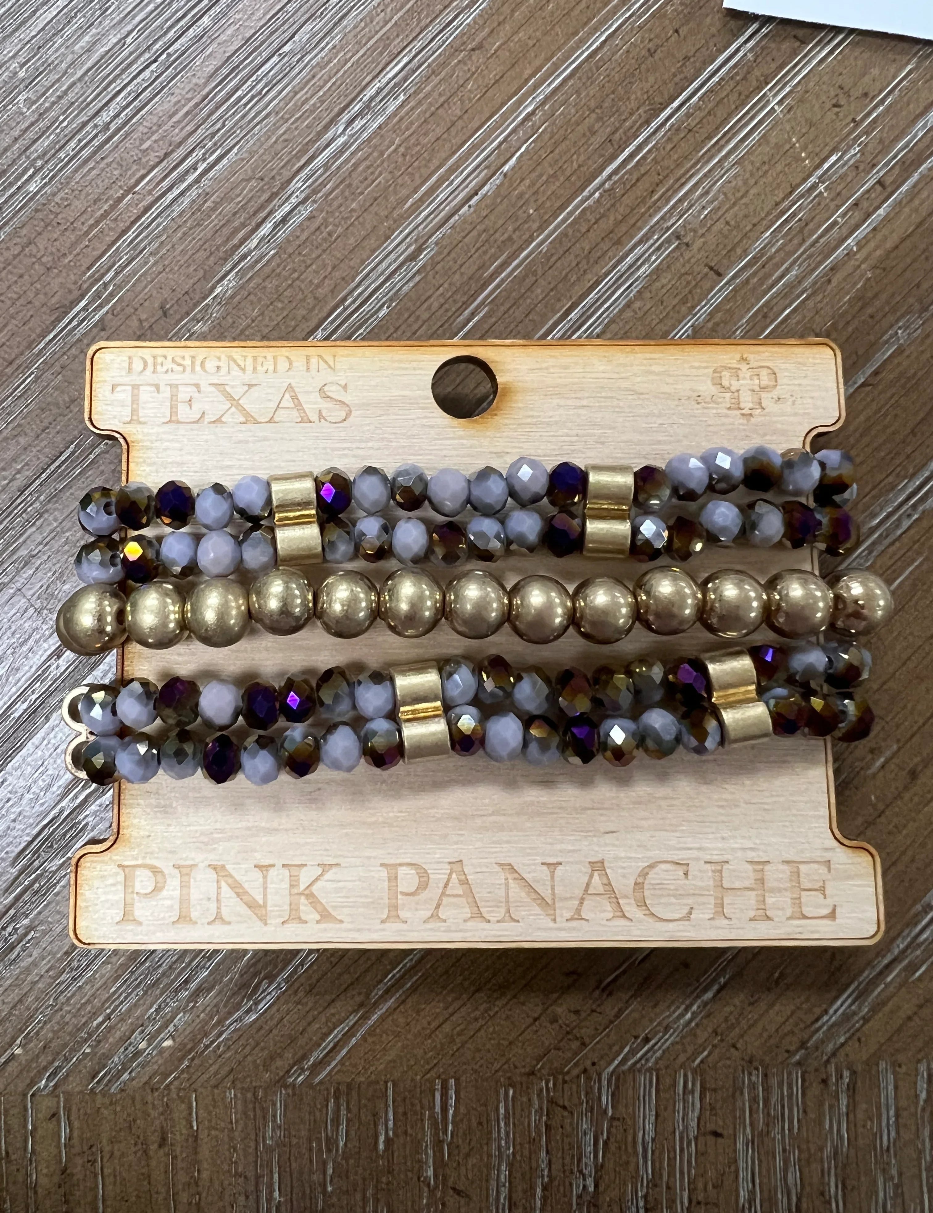 Gold Bracelet Stack on Simply Obsessed