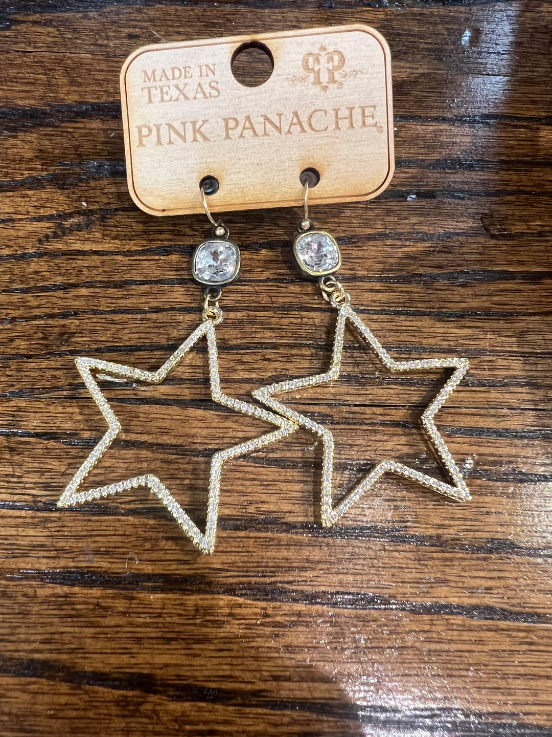 PINK PANACHE: Rhinestone Star Earrings on Simply Obsessed