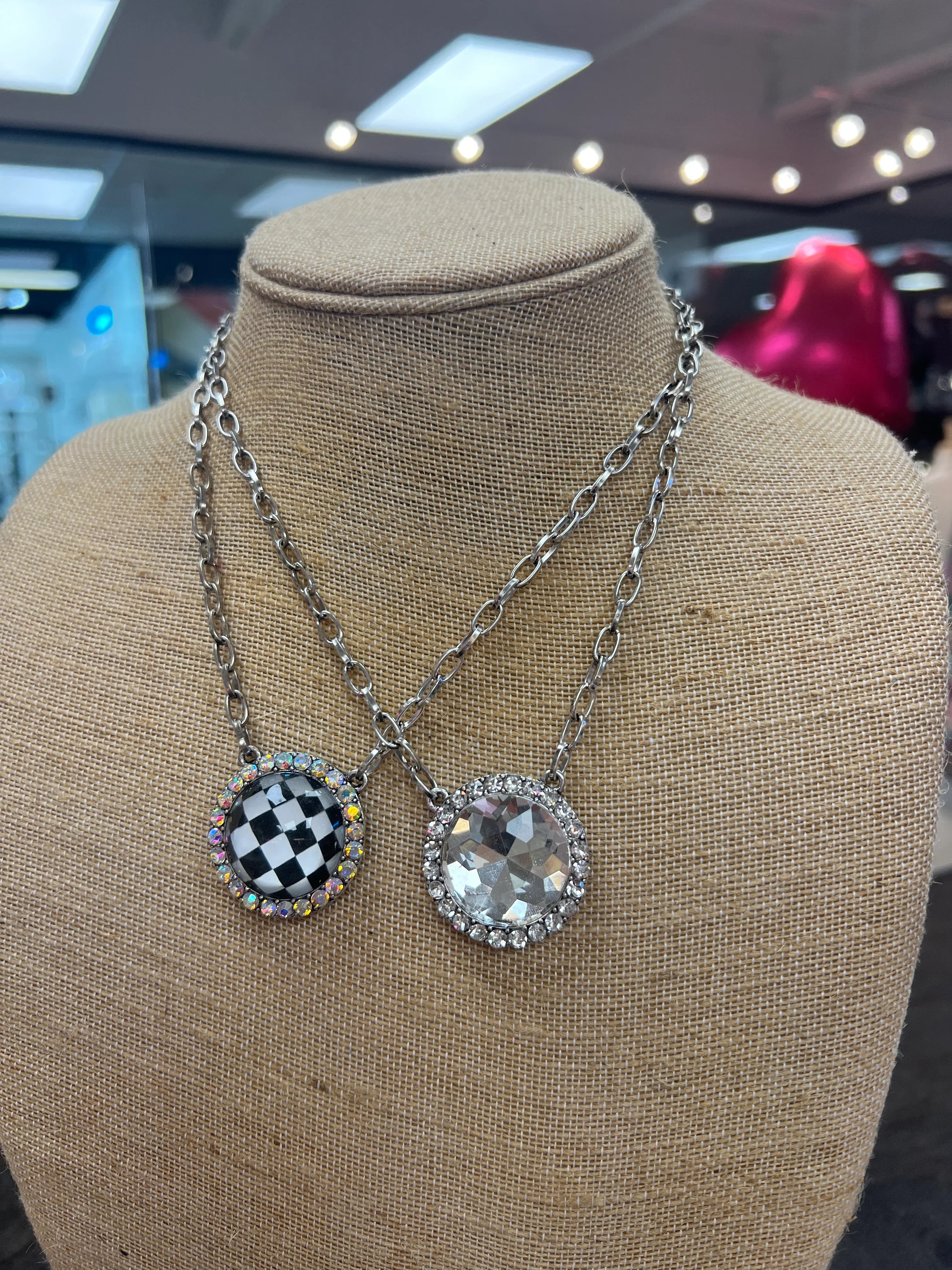 PINK PANACHE Round Statement Necklaces on Simply Obsessed