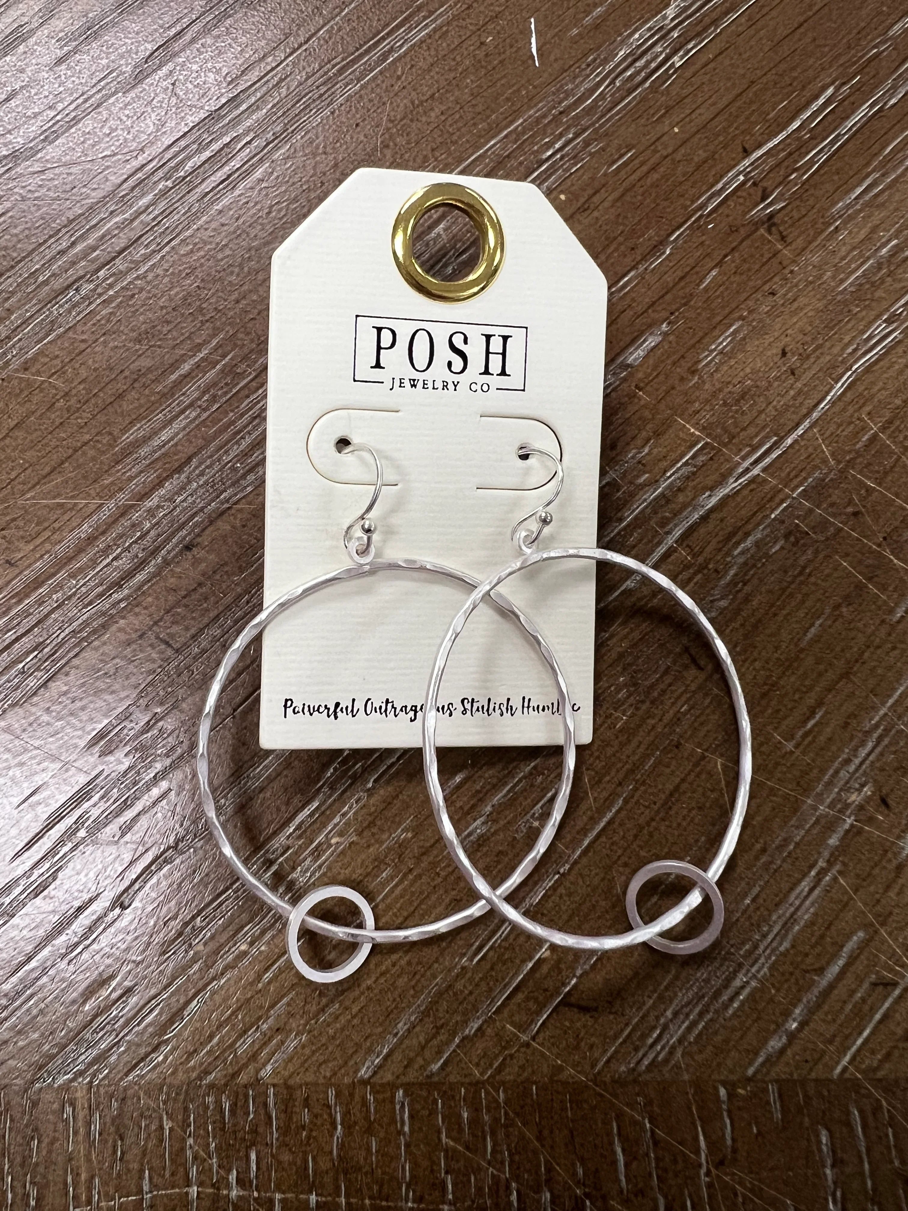 PINK PANACHE Silver Dainty Hoops on Simply Obsessed