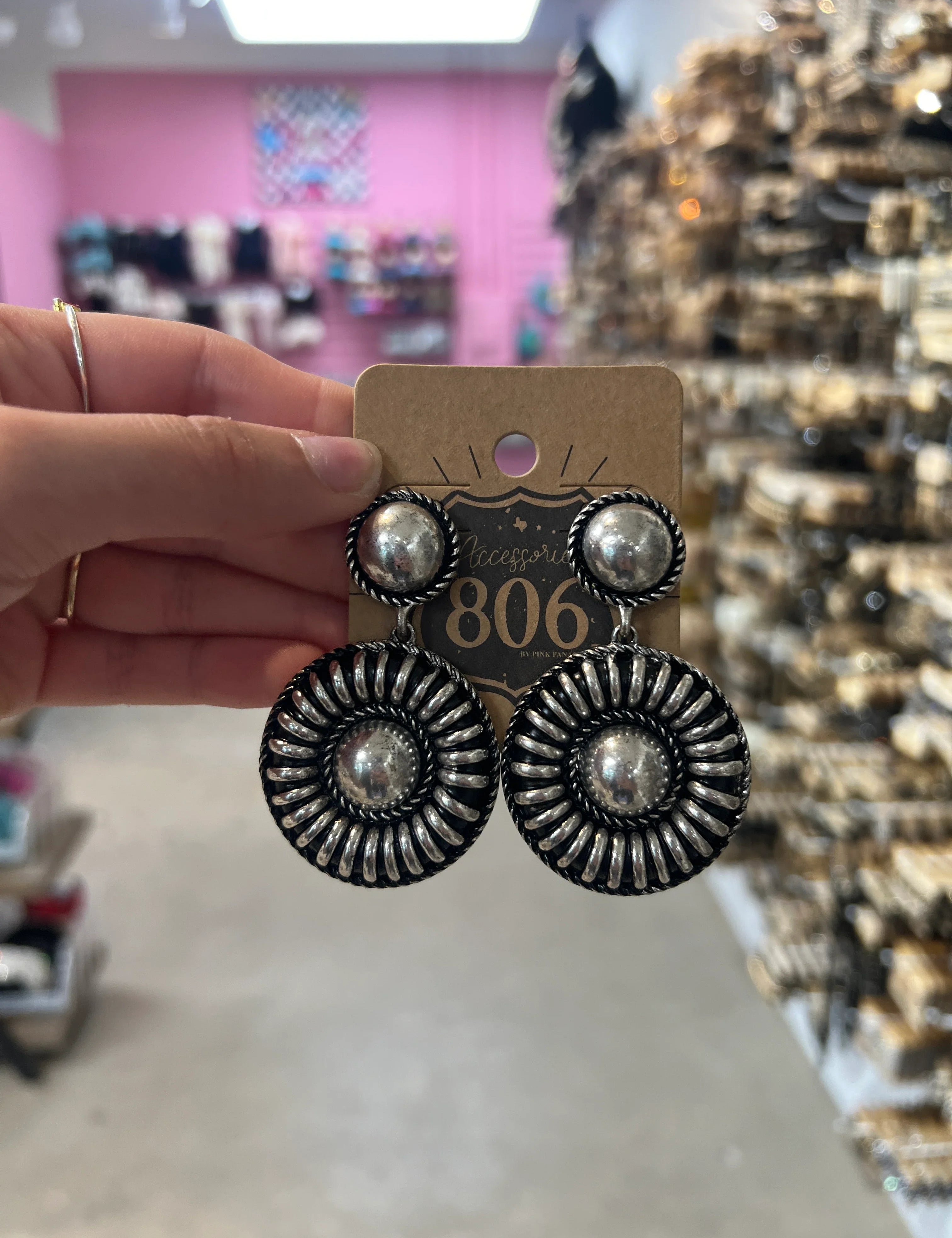 PINK PANACHE Silver Layered Earrings on Simply Obsessed