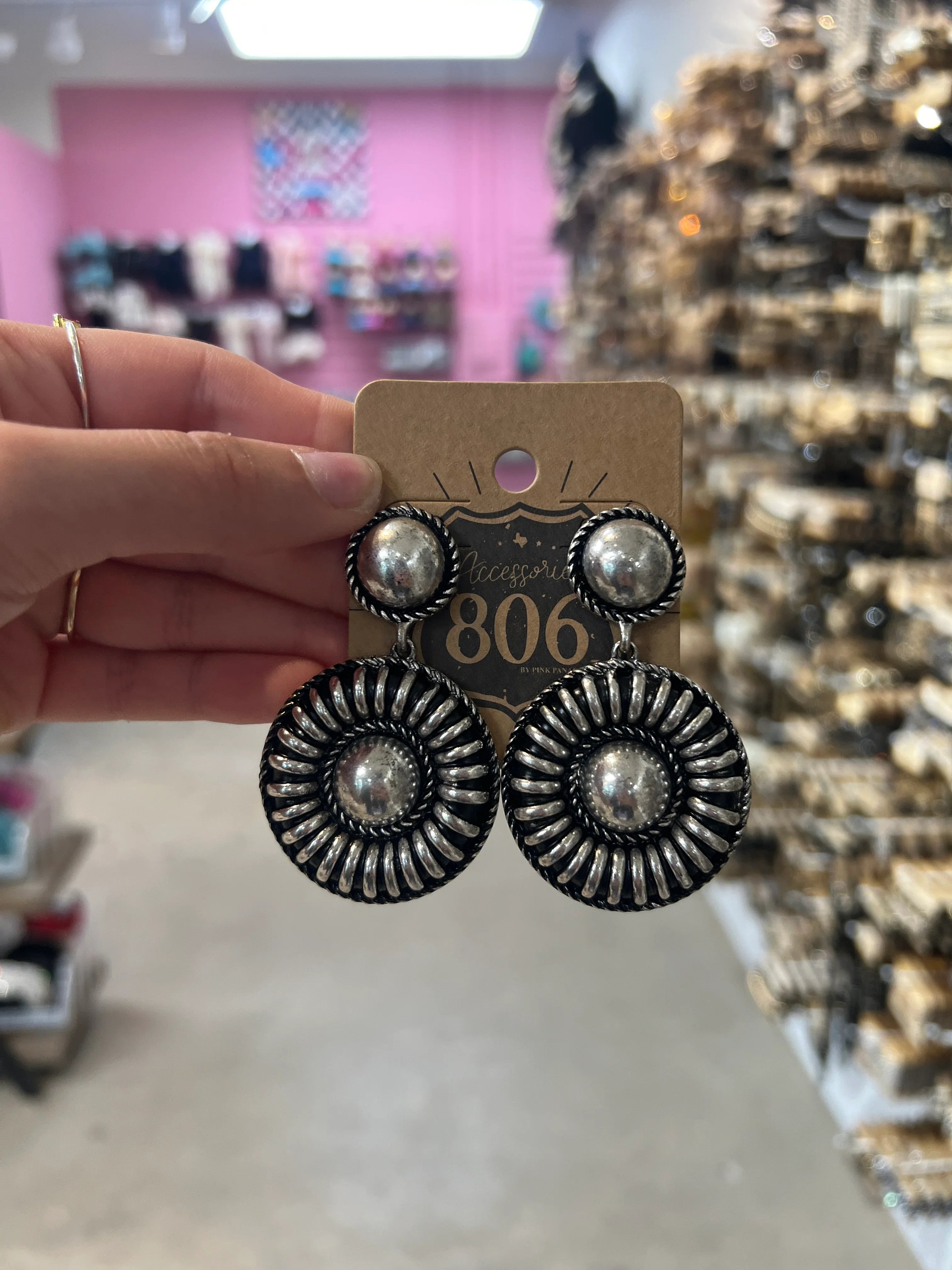 PINK PANACHE Silver Layered Earrings on Simply Obsessed