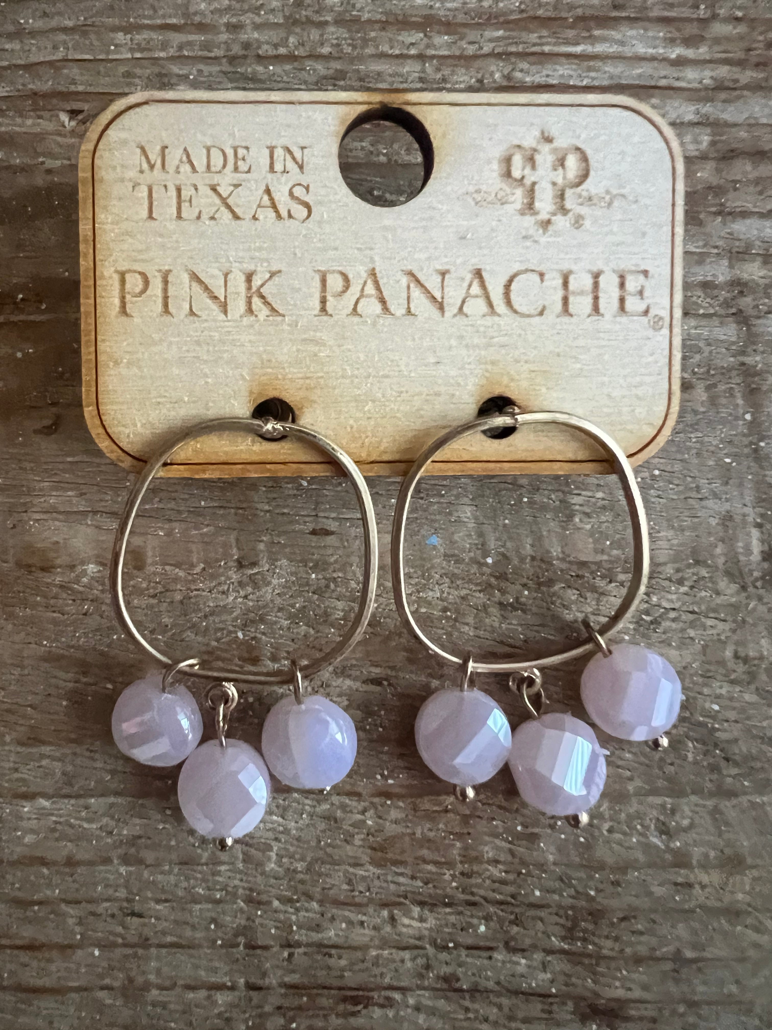 PINK PANACHE: Small Hoops w/ Pink Beads on Simply Obsessed