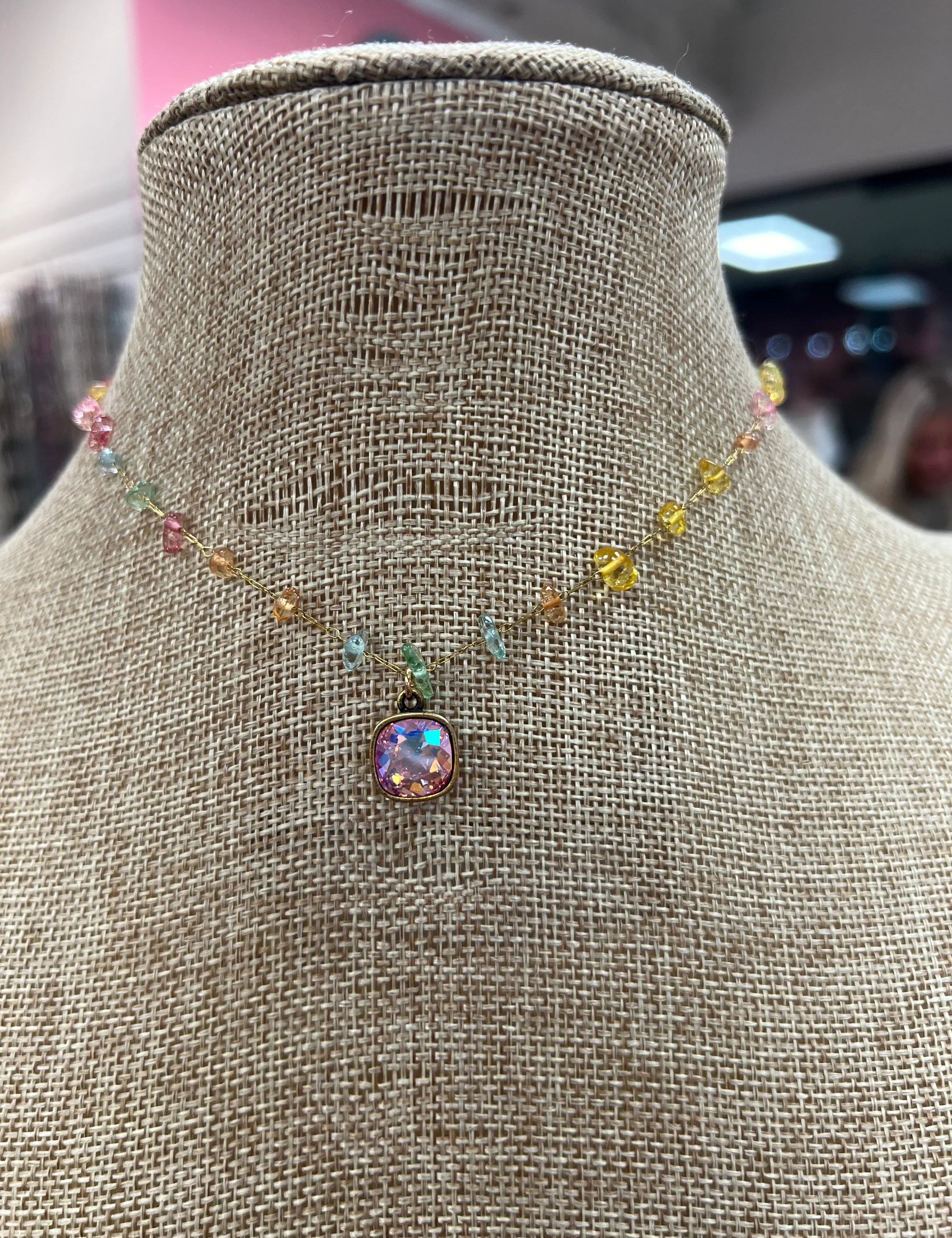 PINK PANACHE Spring Dainty Necklacce on Simply Obsessed