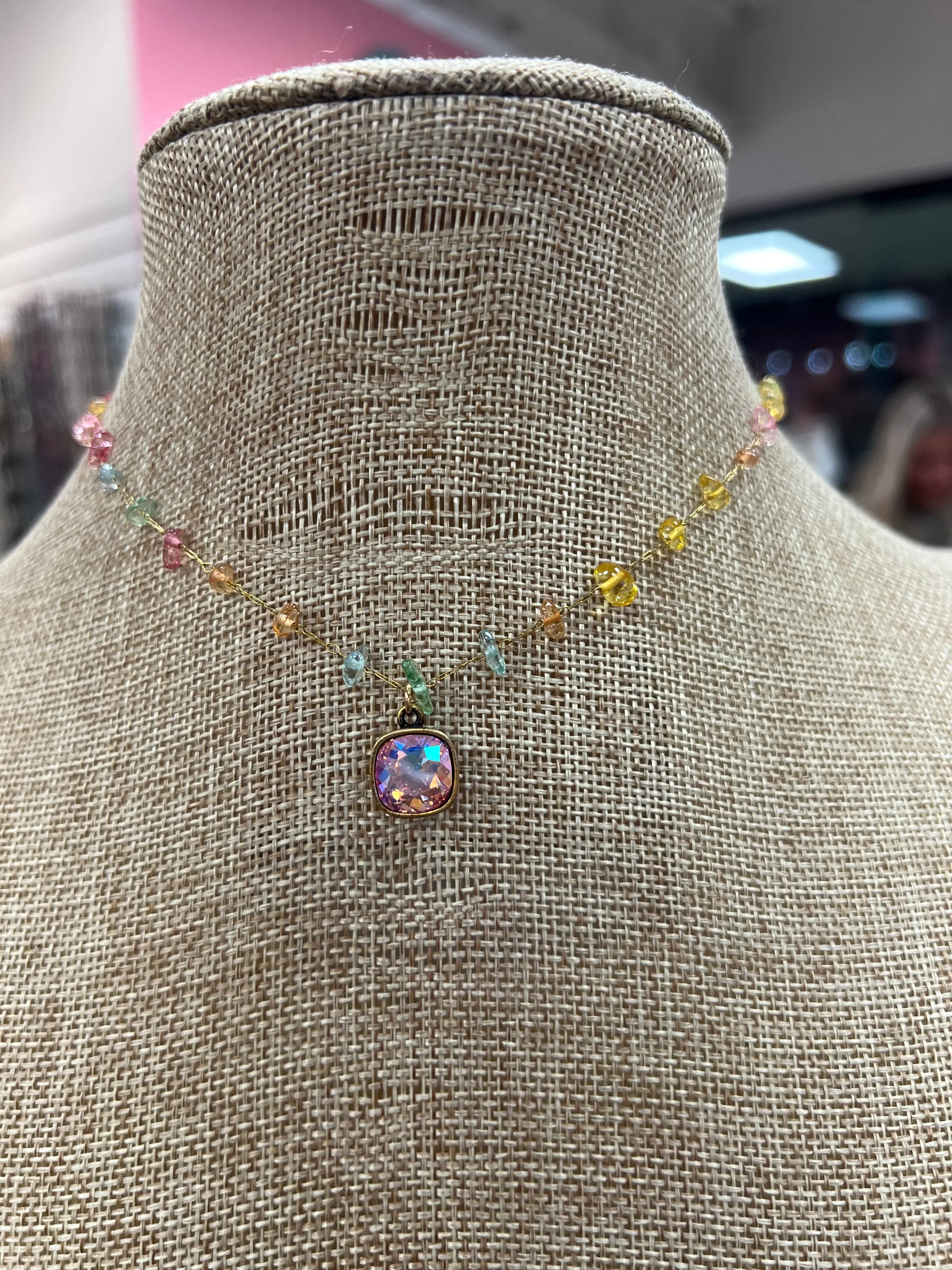 PINK PANACHE Spring Dainty Necklacce on Simply Obsessed