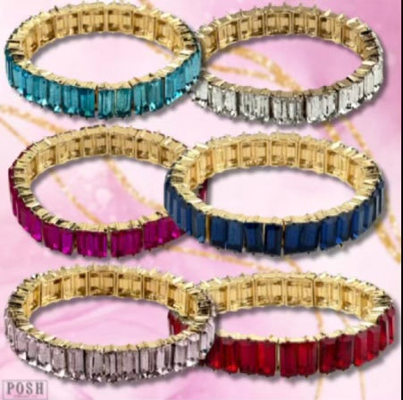 PINK PANACHE: Stone Stretch Bracelets on Simply Obsessed