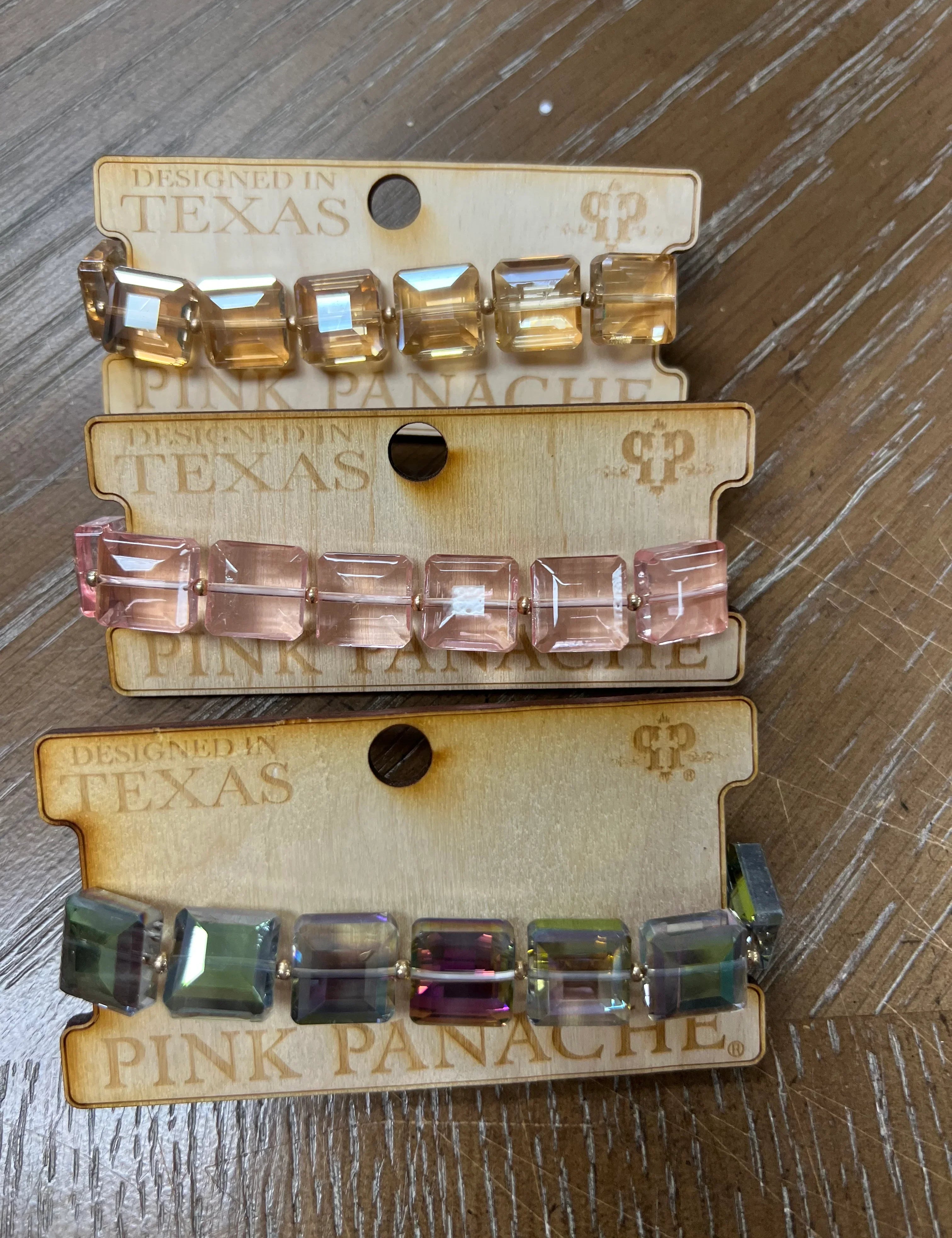 PINK PANACHE Stone Stretchy Bracelets on Simply Obsessed
