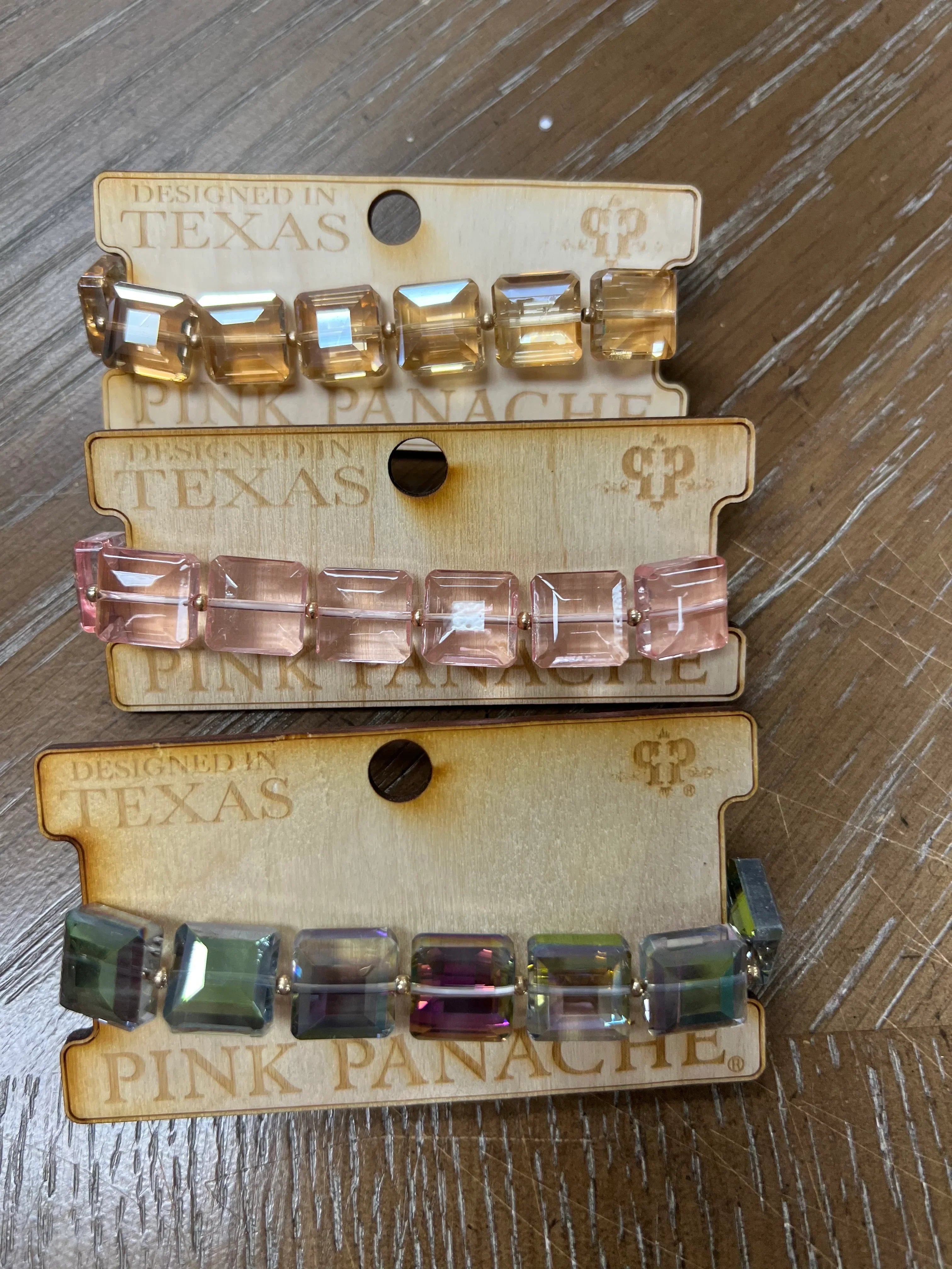 PINK PANACHE Stone Stretchy Bracelets on Simply Obsessed