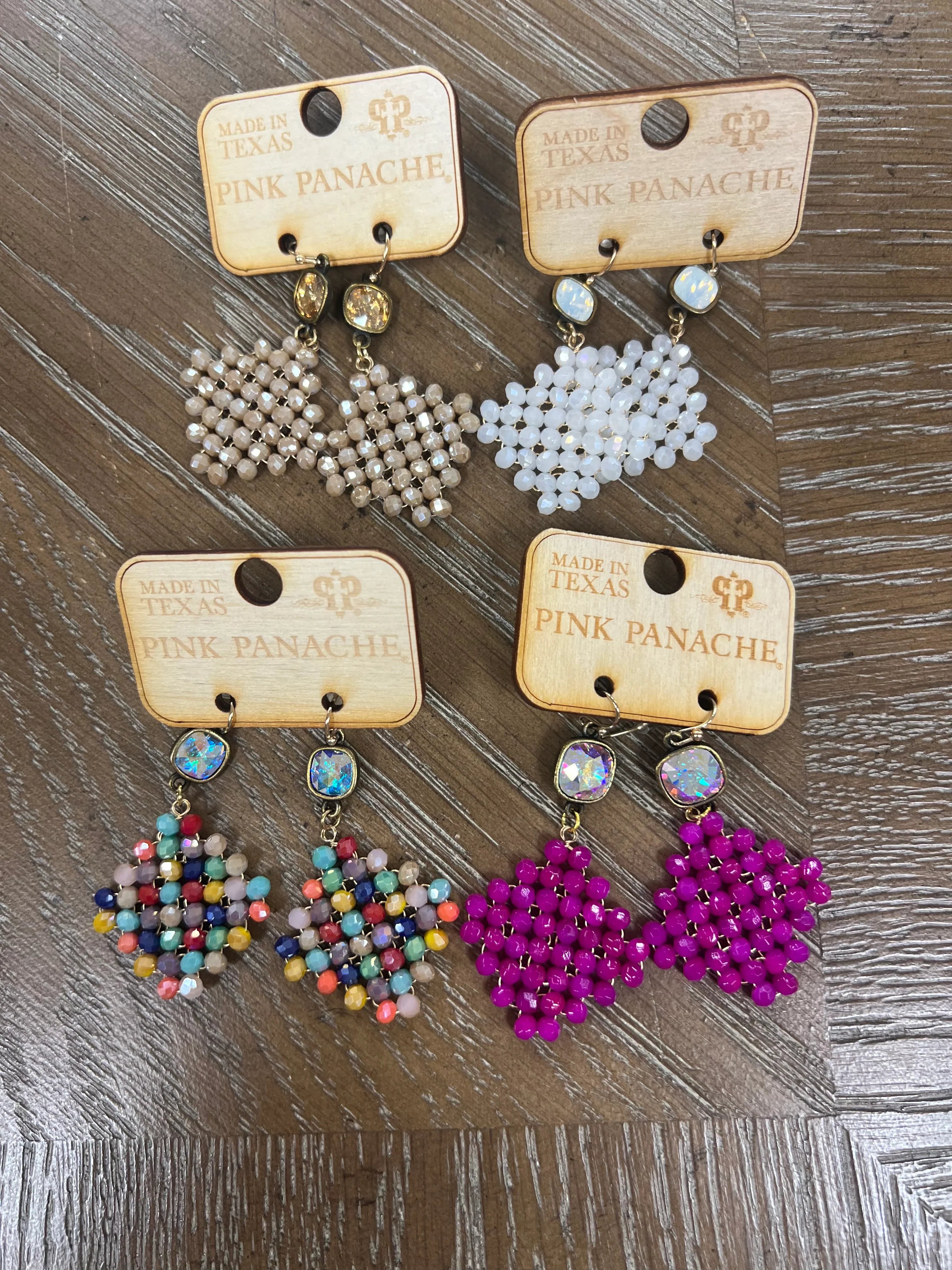 PINK PANACHE The Everyday Beaded Earrings on Simply Obsessed
