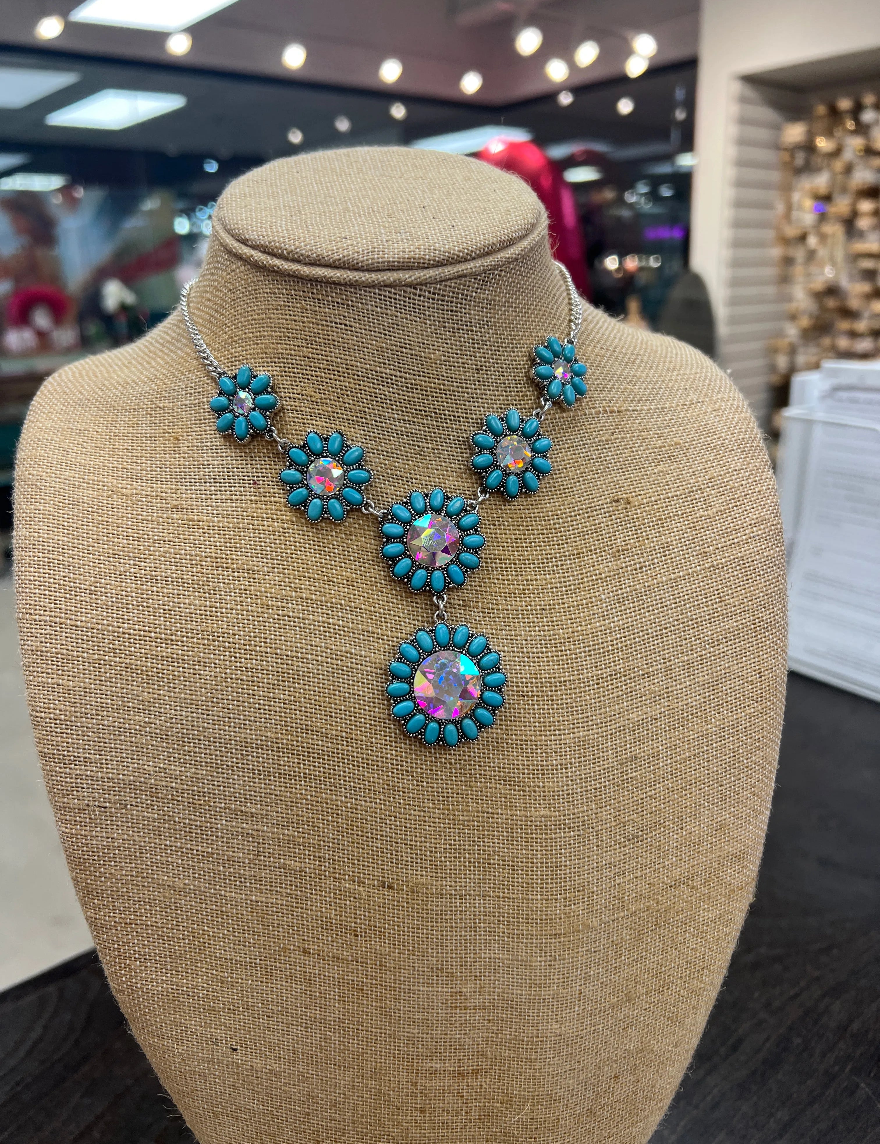 AB Flower Necklace on Simply Obsessed