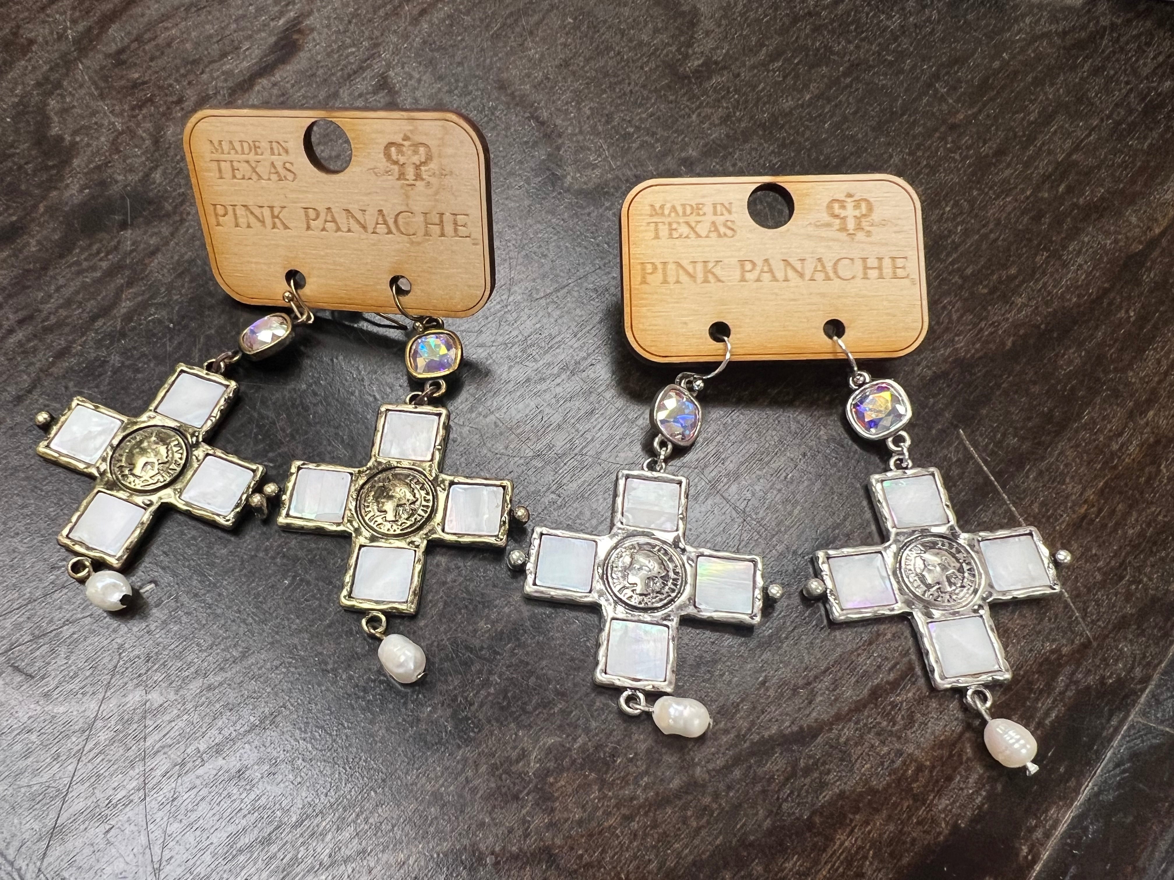 PINK PANACHE: Vintage Inspired Cross Earrings on Simply Obsessed