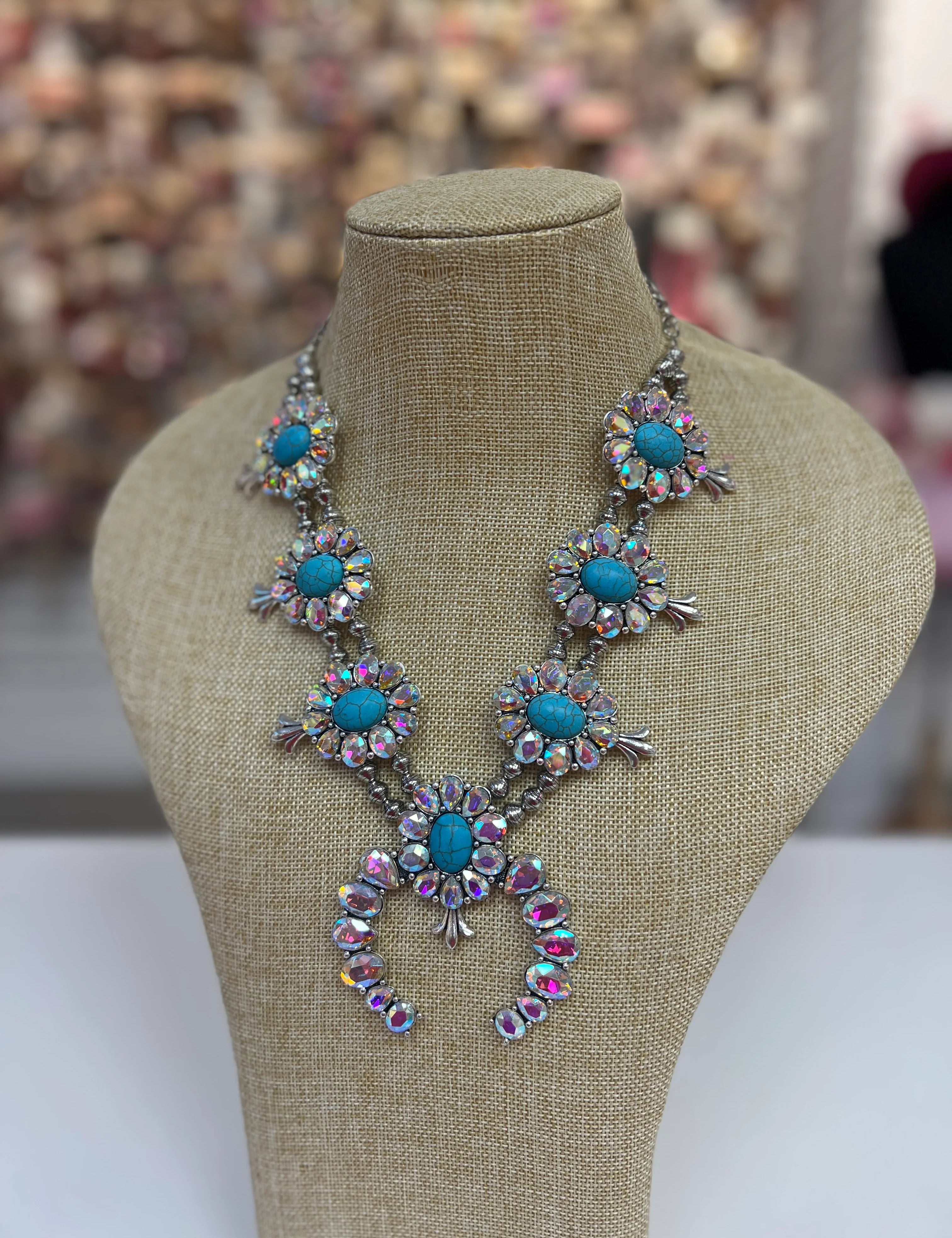 PINK PANACHE Western AB Statement Necklace on Simply Obsessed