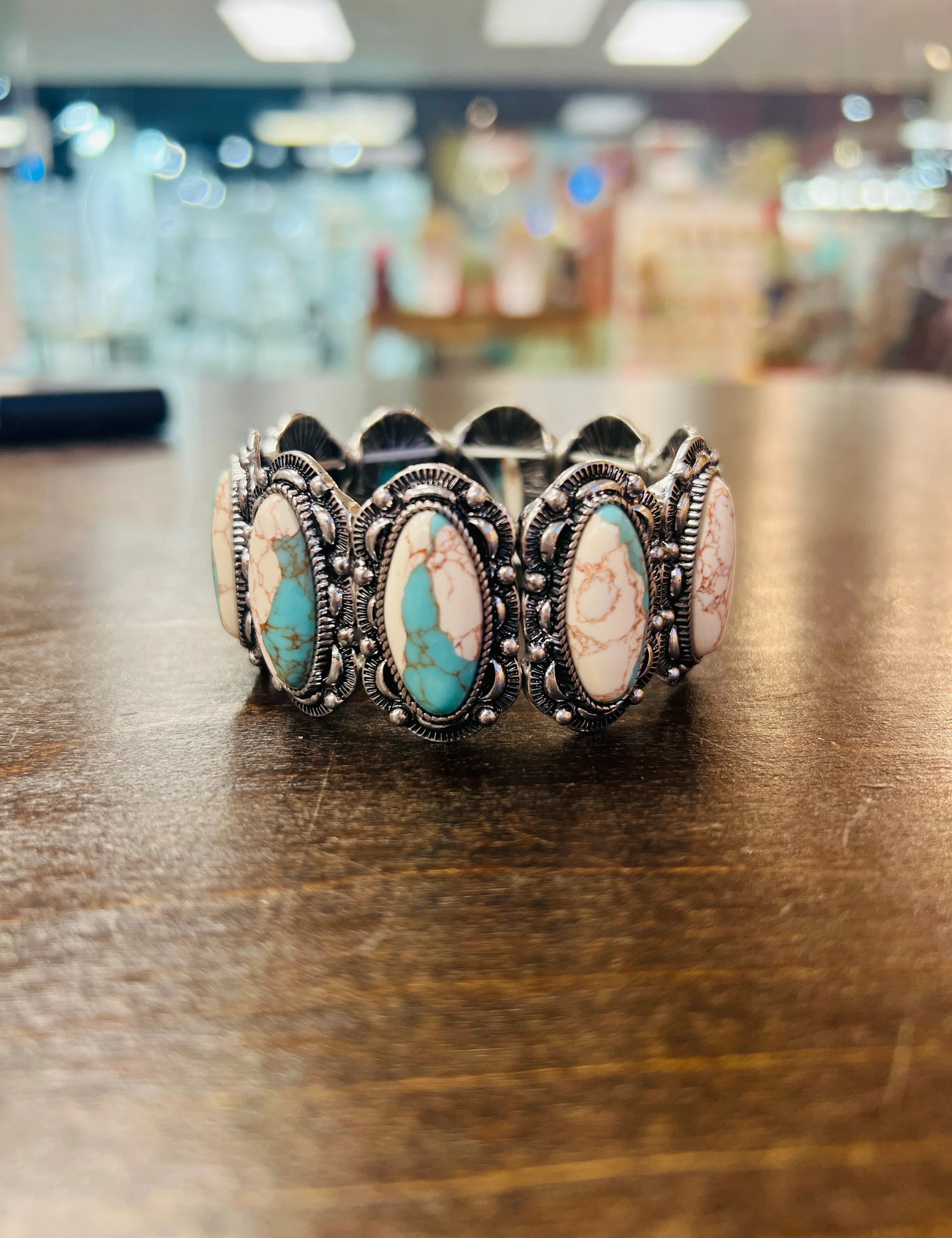 Turquoise Stretch Bracelet on Simply Obsessed