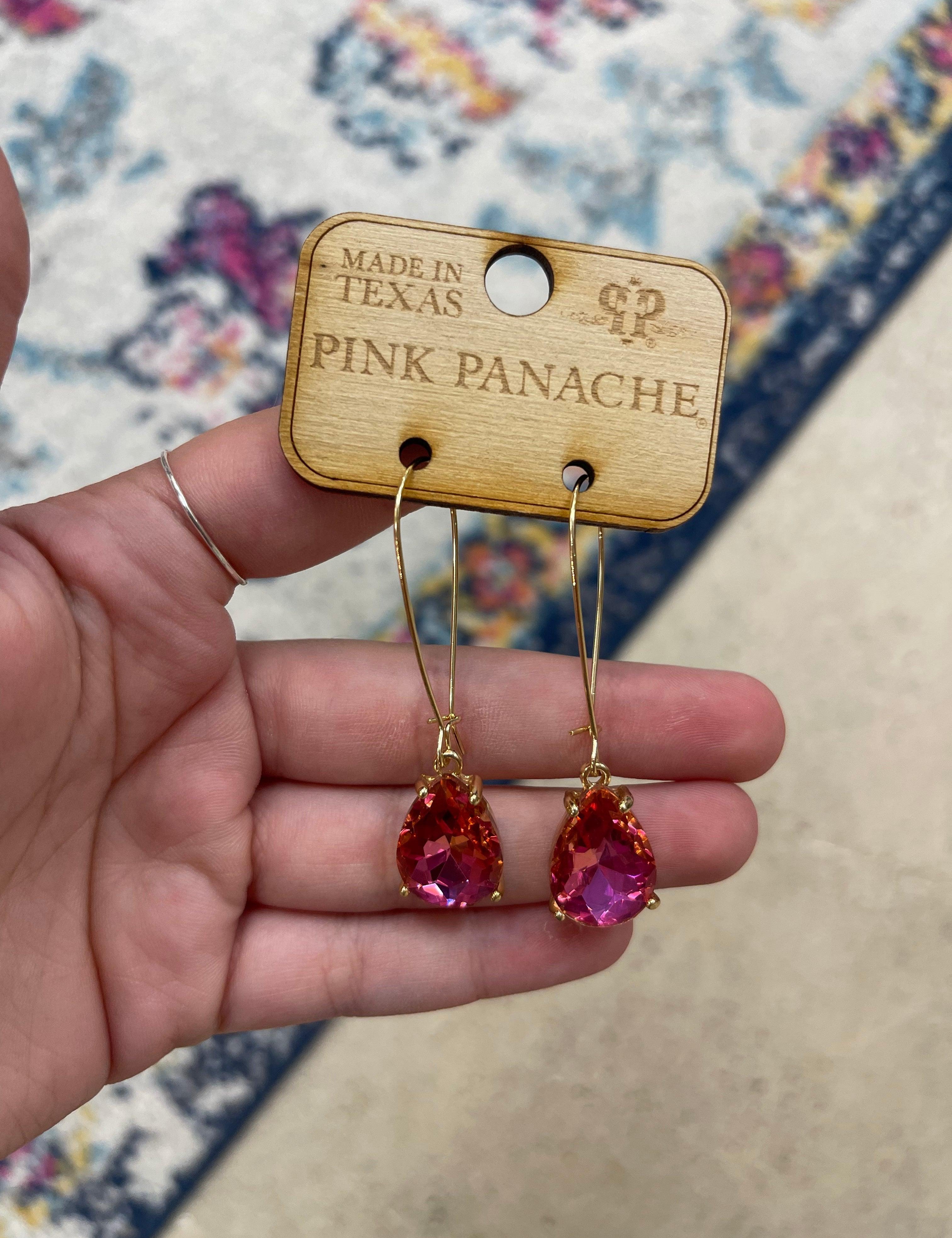 Pink Stone Earrings on Simply Obsessed