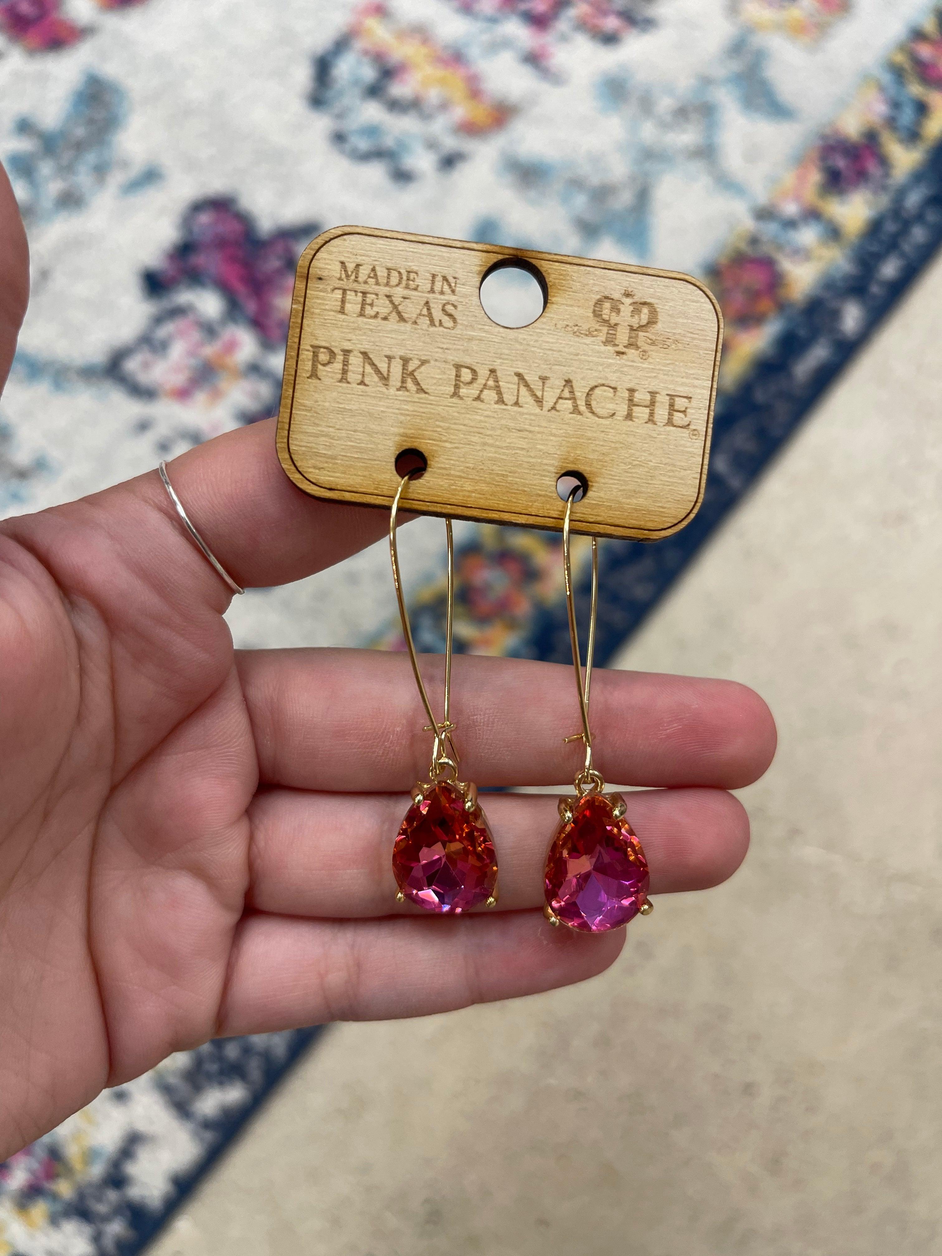 Pink Stone Earrings on Simply Obsessed