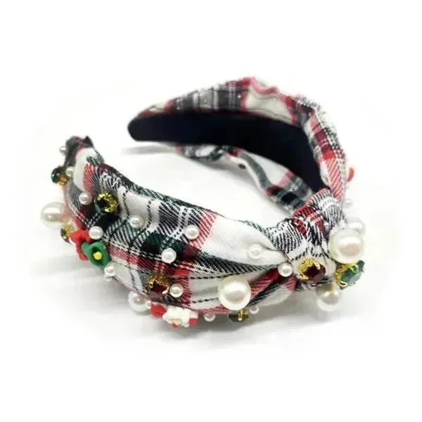 Plaid Christmas Headband on Simply Obsessed
