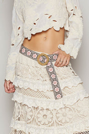 POL Floral Belt Accessory - One Size on Simply Obsessed