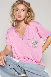 POL Floral Pocket Tee on Simply Obsessed